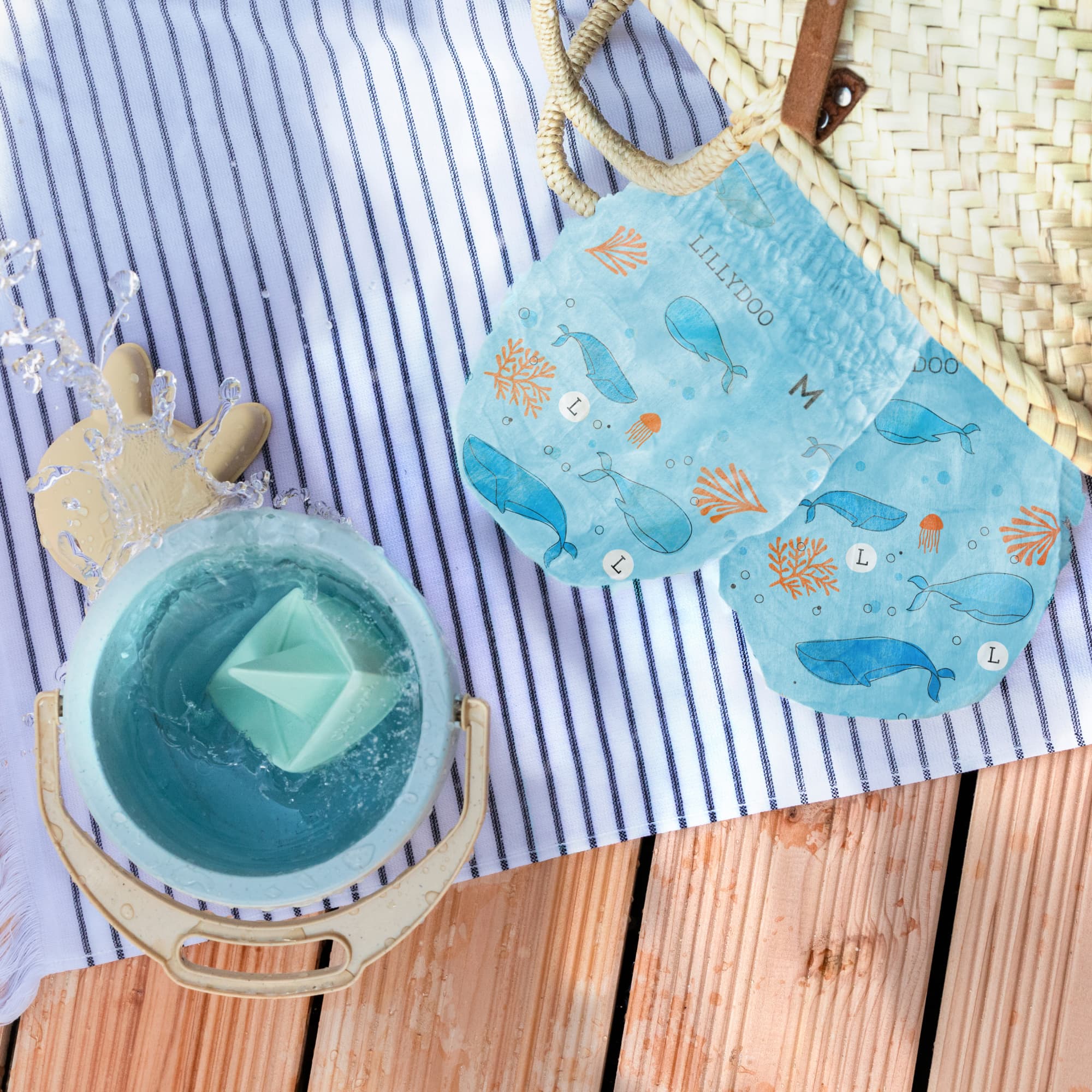 Produktbild LILLYDOO Hautfreundliche Schwimmwindeln, Größe M (9-15kg) 2er Pack 3 von 7