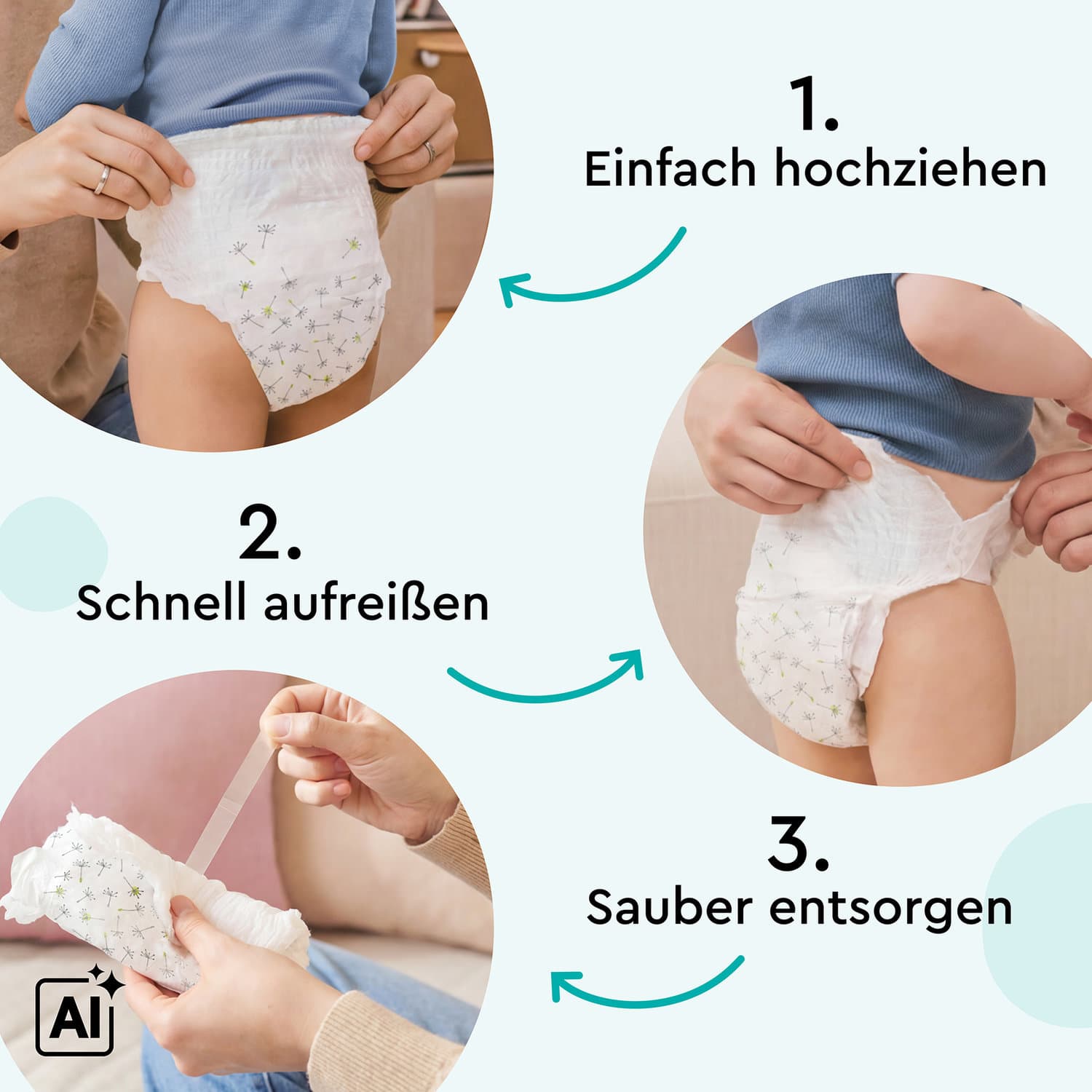 LILLYDOO Hautfreundliche Pants, Größe 5 (11-16 kg), Monatsbox