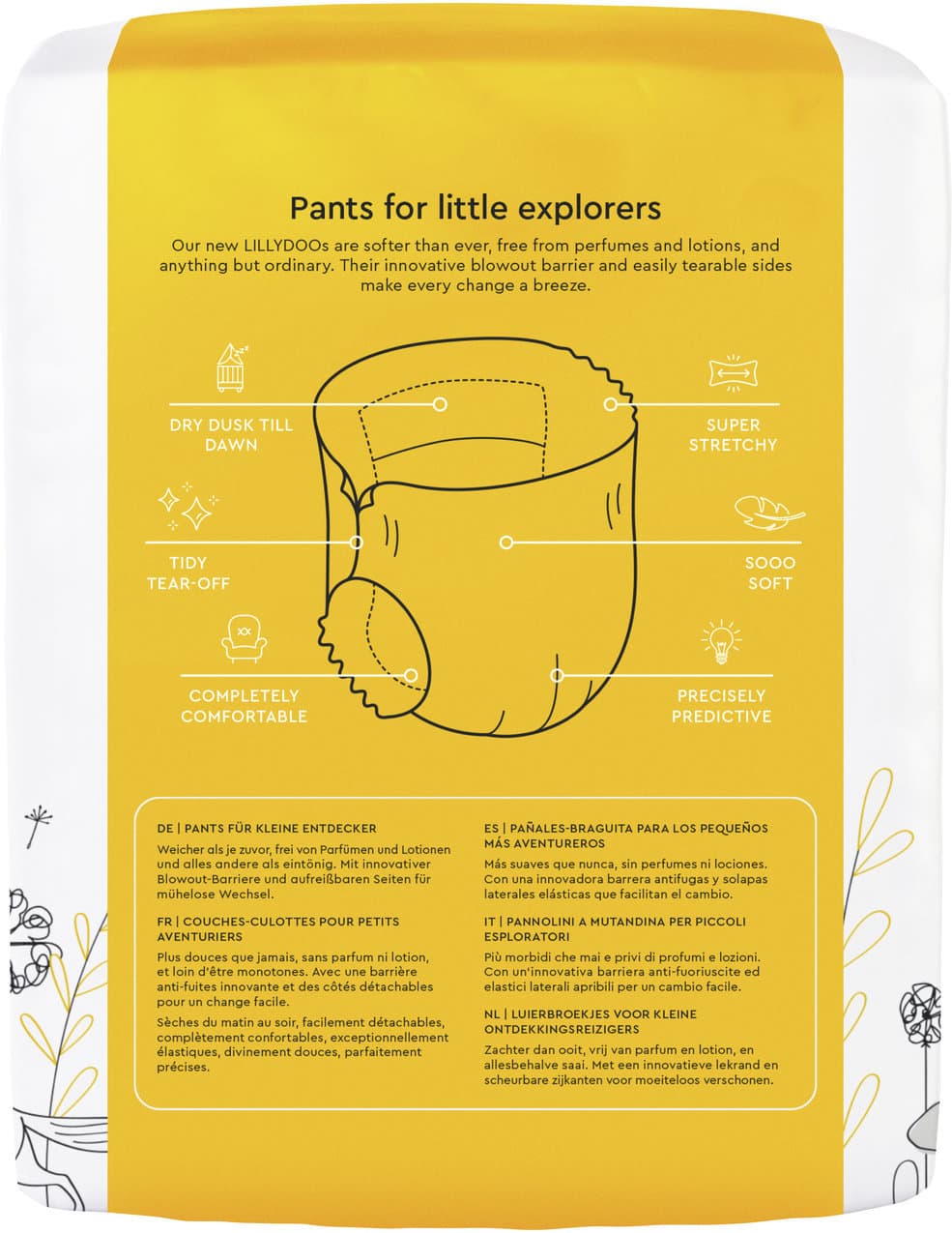 LILLYDOO Hautfreundliche Pants, Größe 5 (11-16 kg)