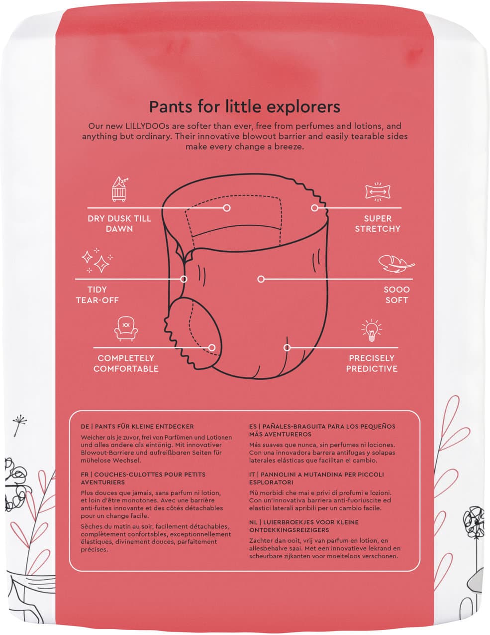LILLYDOO Hautfreundliche Pants, Größe 6 (13+ kg)