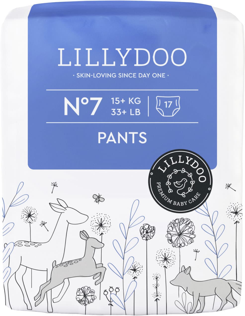 LILLYDOO Hautfreundliche Pants, Größe 7 (15+ kg)