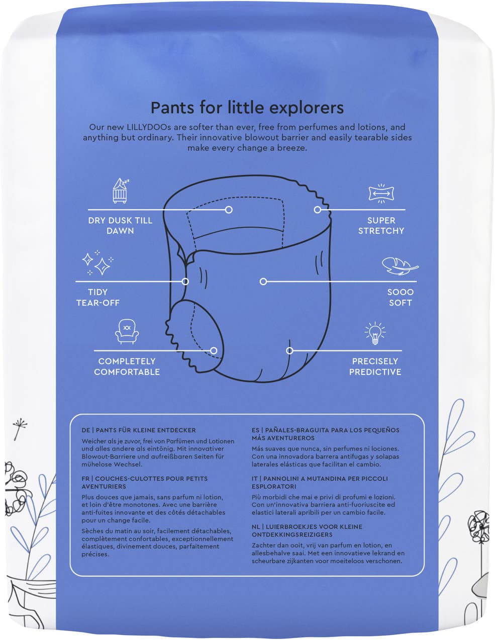 LILLYDOO Hautfreundliche Pants, Größe 7 (15+ kg)