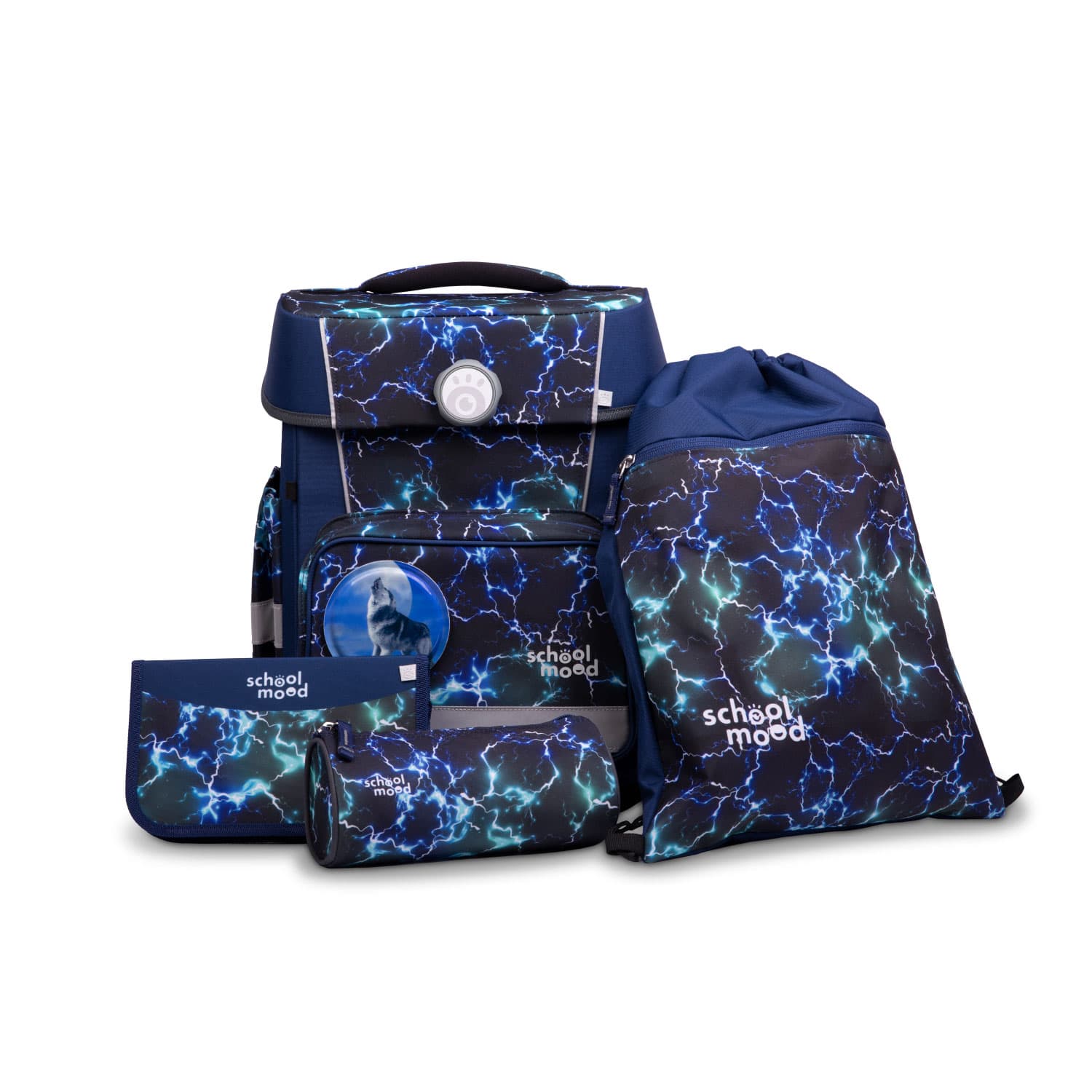 Champion Basic Felix (Wolf), 5-tlg. Schulranzenset