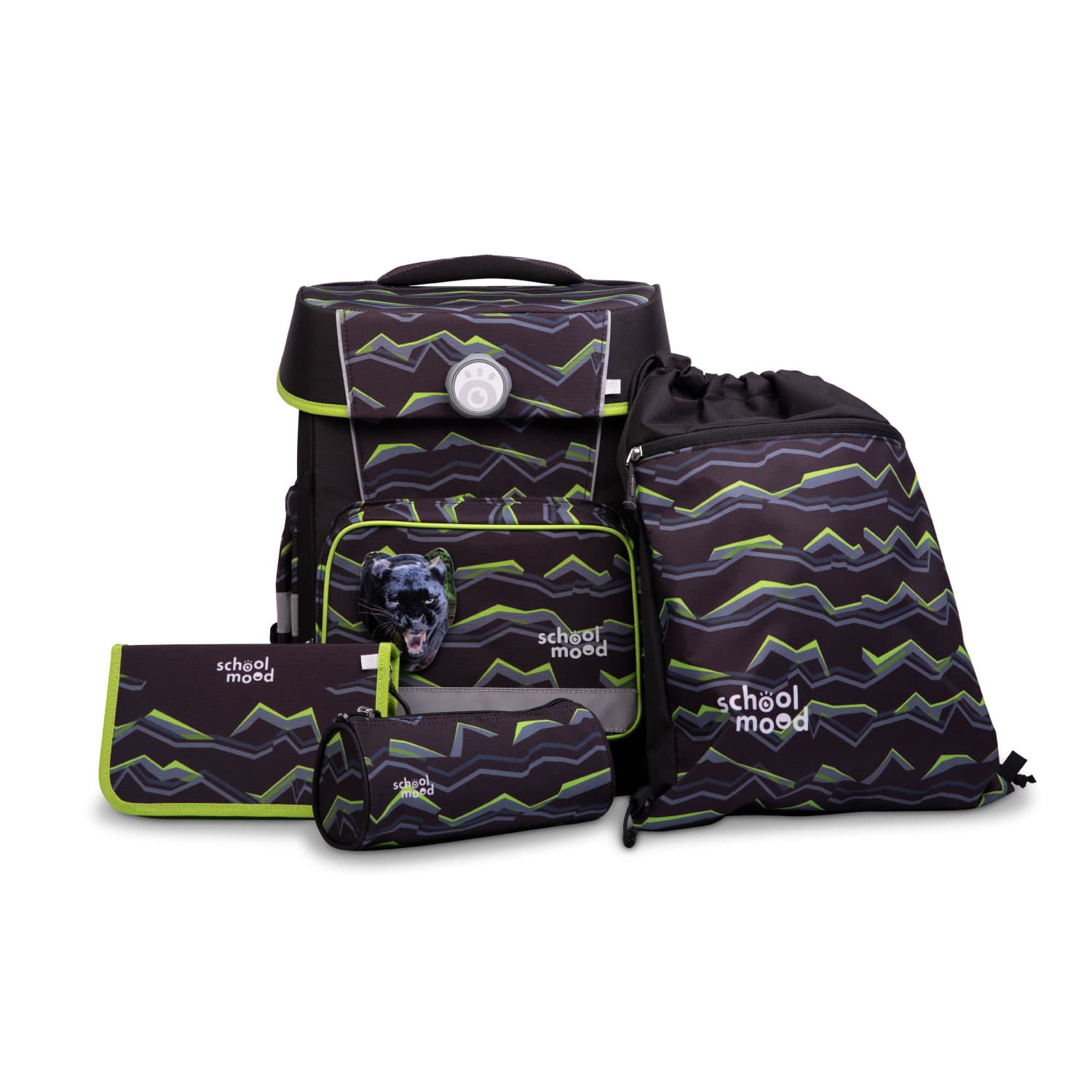 Champion Basic Finn (Panther), 5-tlg. Schulranzenset 