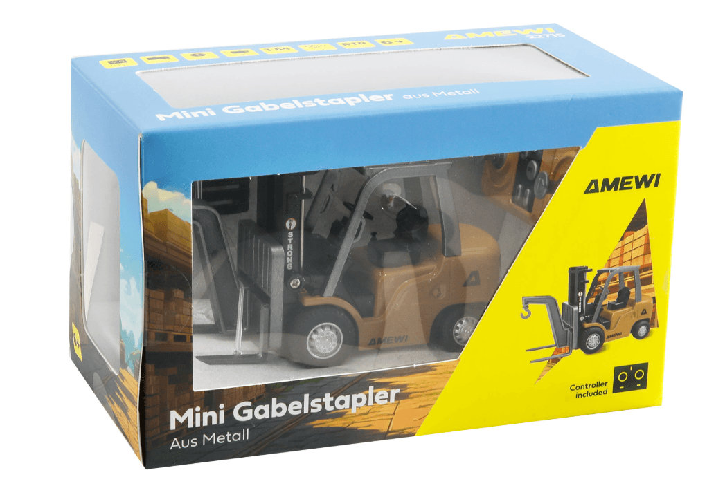 Produktbild Amewi Mini Gabelstapler aus Metall 8-Kanal 1:64 RTR 9 von 9