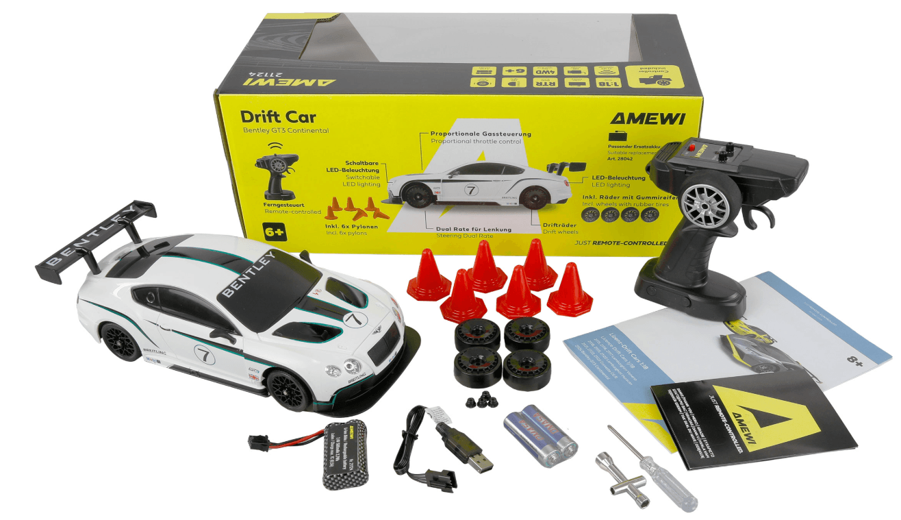 Produktbild Amewi Bentley GT3 Continental Drift Car 1:18 RTR 9 von 10