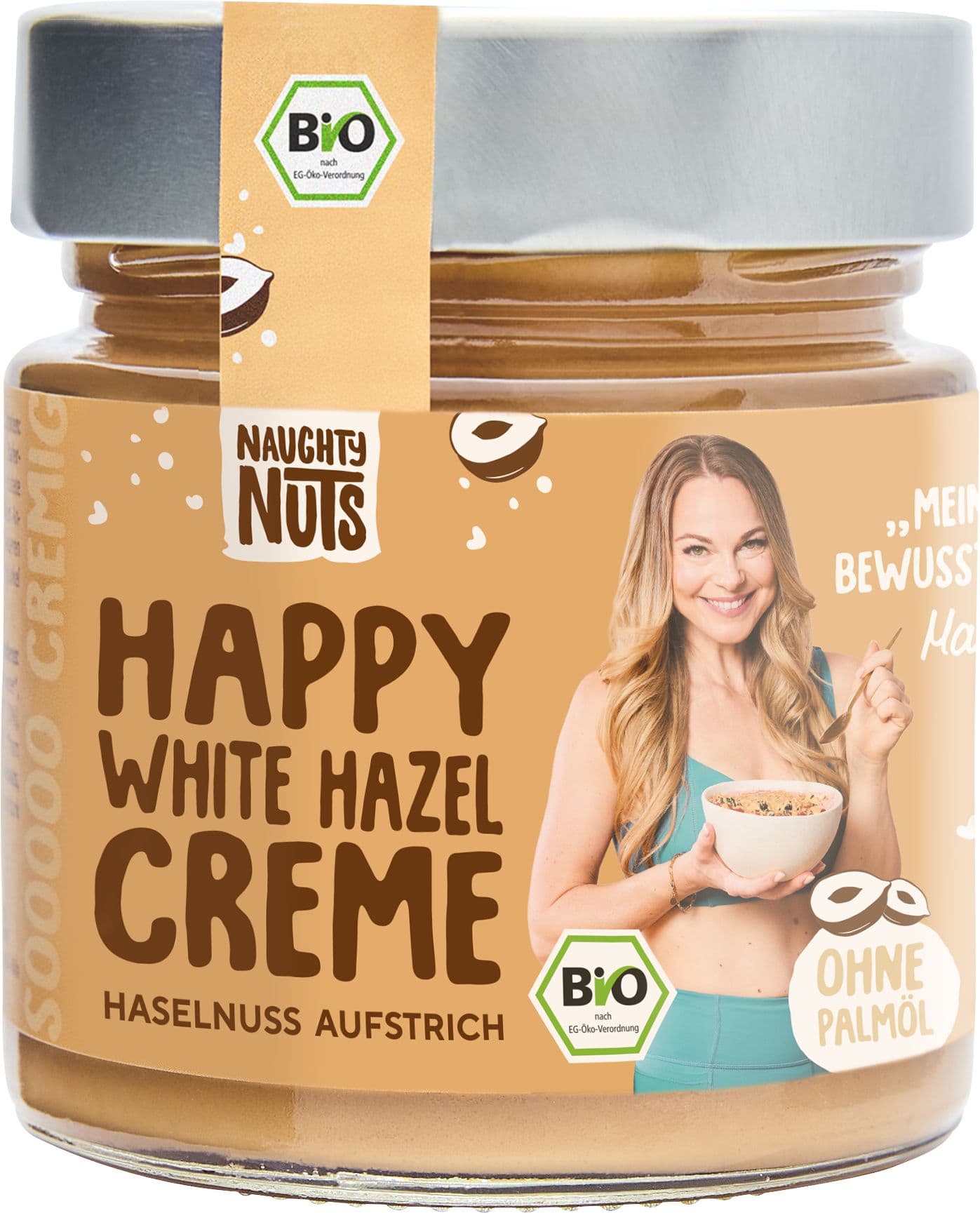 NAUGHTY NUTS Bio Happy White Hazel Creme
