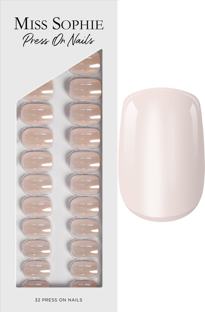 MISS SOPHIE Press On Nails Glazed Donut Short Square