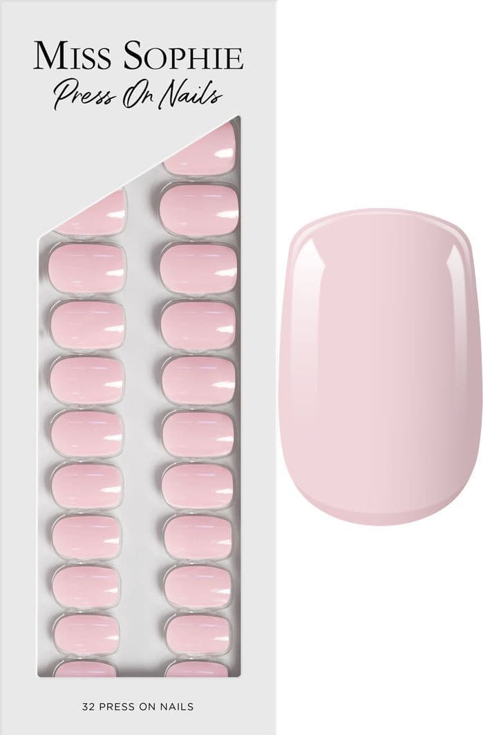 MISS SOPHIE Press On Nails Short Square Ever Nude