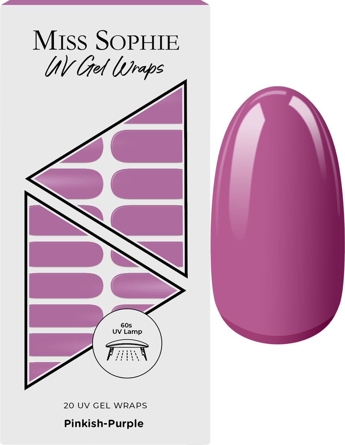 MISS SOPHIE UV Gel Wraps Pinkish-Purple