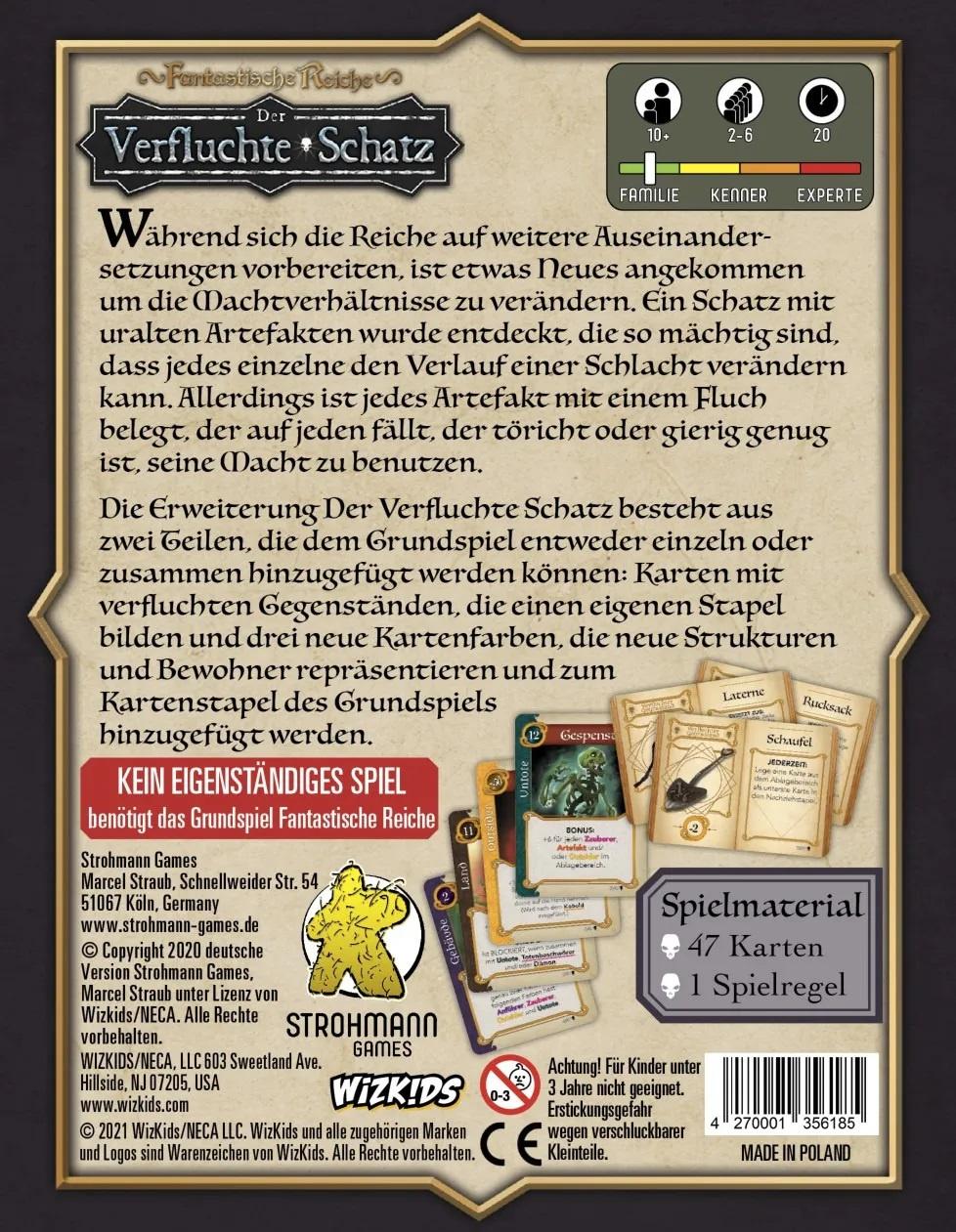 Produktbild Strohmann Games - Fantastische Reiche: Der Verfluchte Schatz [Erweiterung] 3 von 3
