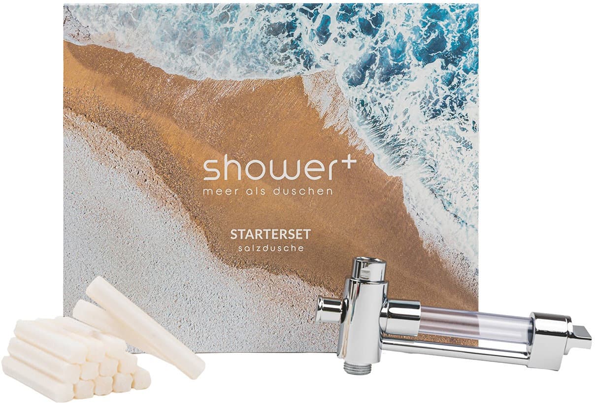 shower+ Salzdusche Starterset