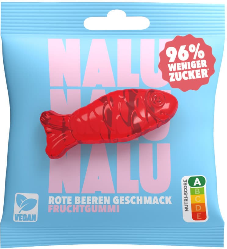 NALU Fruchtgummi Rote Beeren Fische