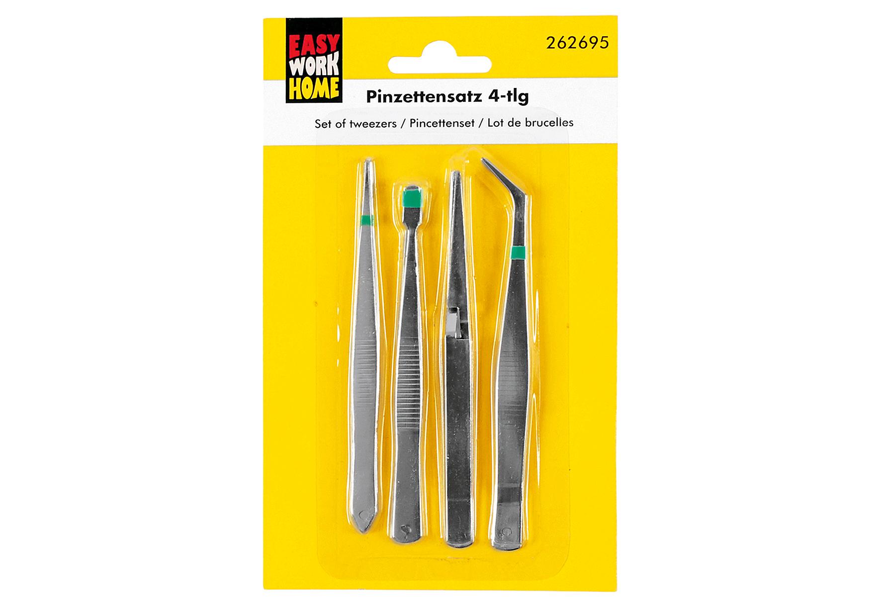 EASY WORK Pinzettensatz 4teilig