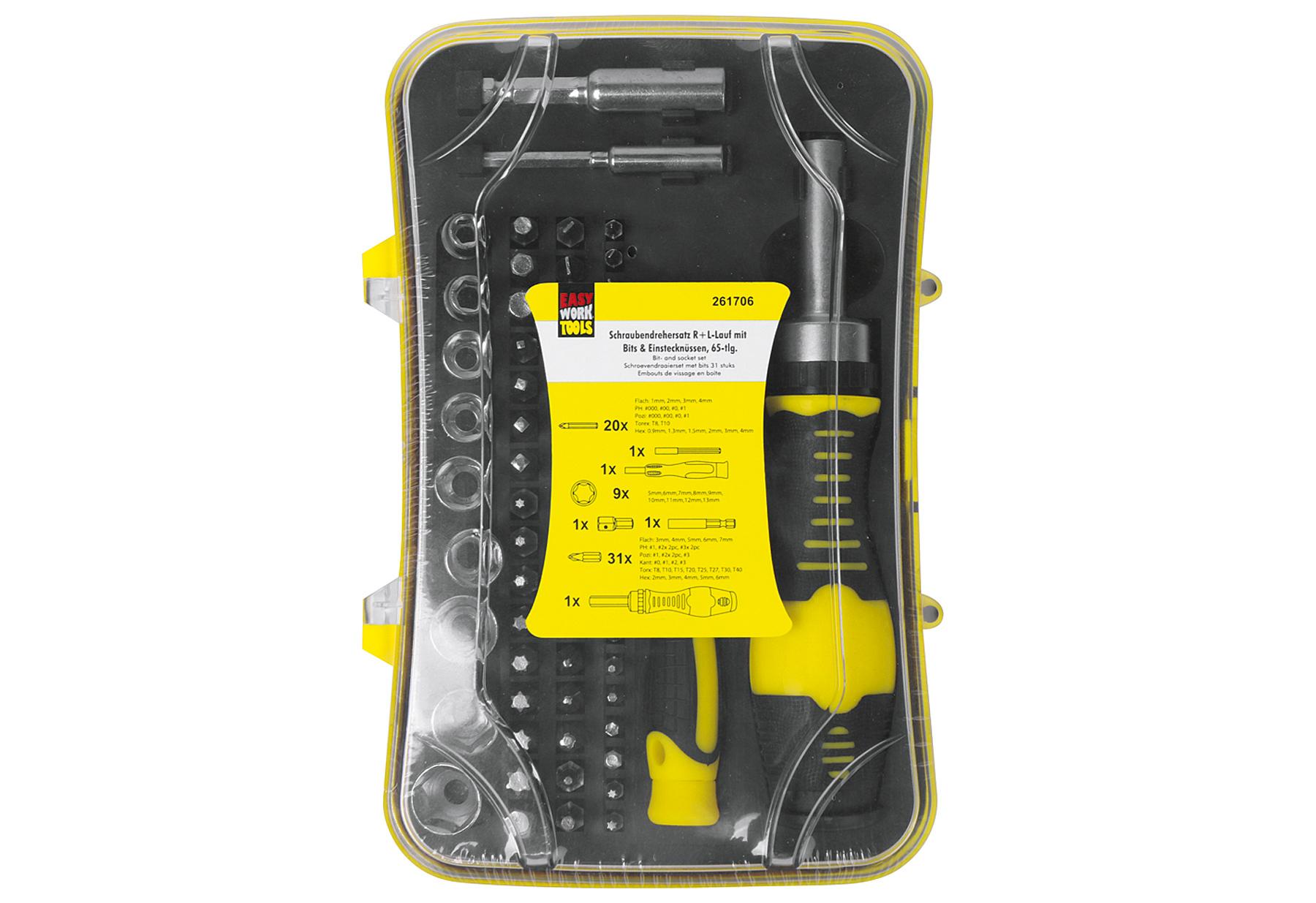 Produktbild EASY WORK Bit - Einstecknusssatz 65-teilig 3 von 3