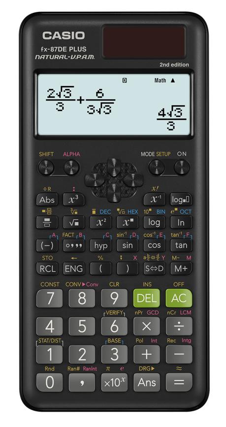 CASIO Taschenrechner FX-87 DE Plus 2