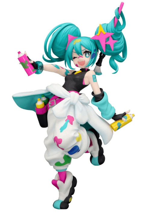 FuRyu Hatsune Miku Paint Girl Trio-Try-iT PVC-Statue, 19 cm