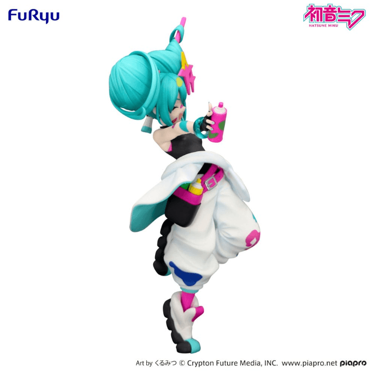 FuRyu Hatsune Miku Paint Girl Trio-Try-iT PVC-Statue, 19 cm
