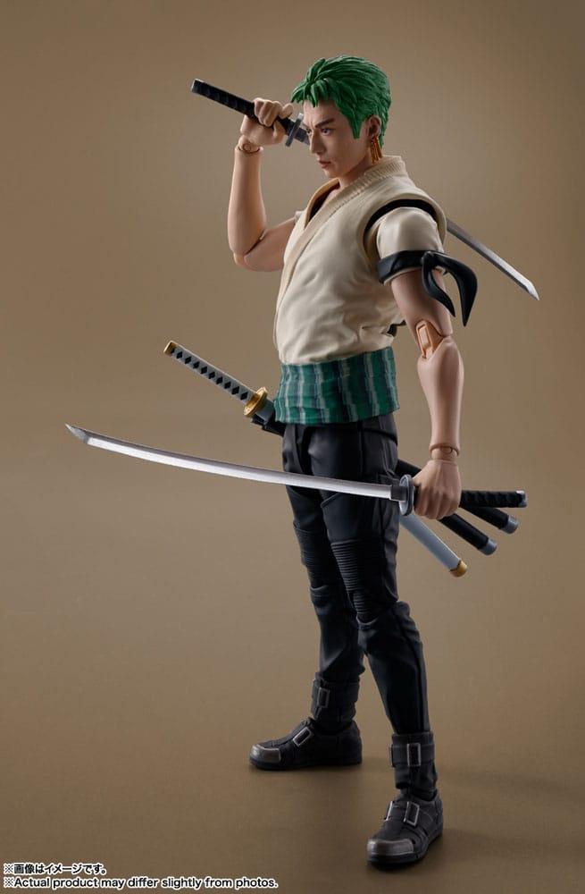 Produktbild One Piece S.H. Figuarts Actionfigur Roronoa Zoro (Netflix) 14 cm 2 von 10