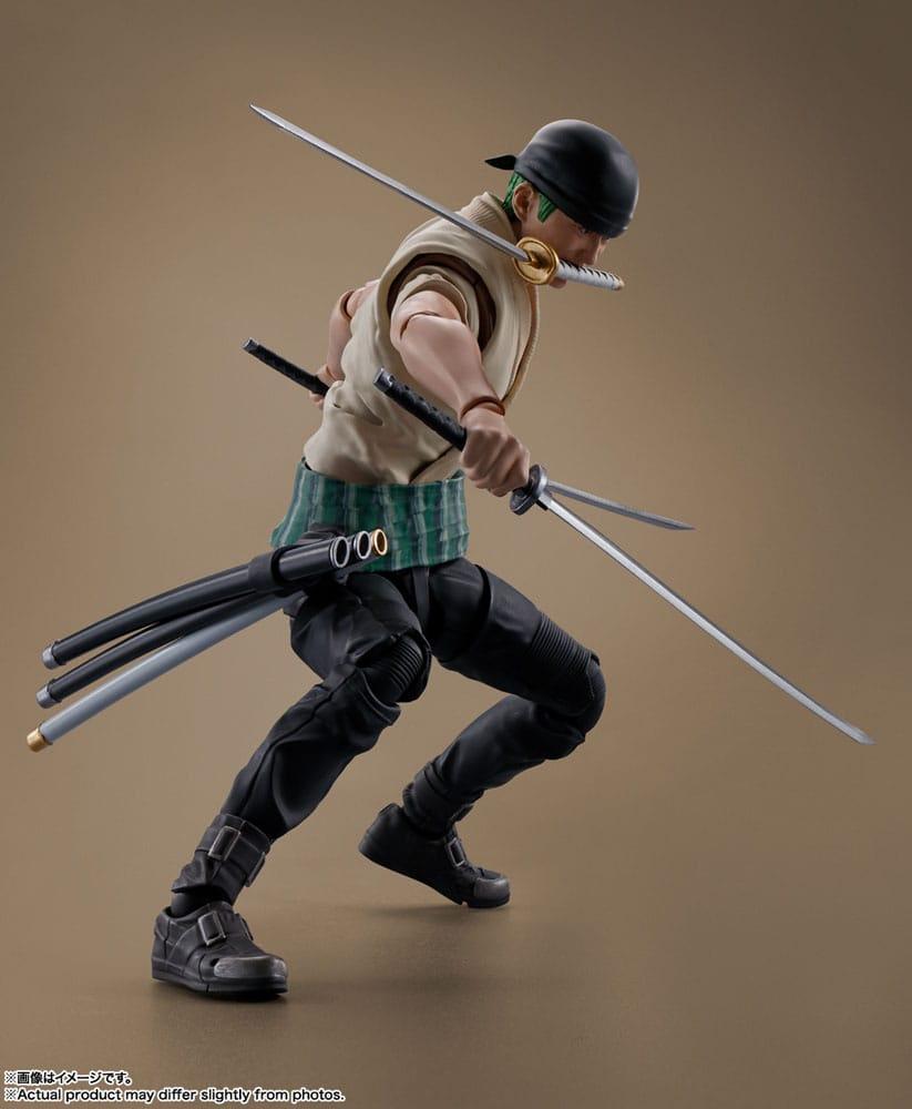 Produktbild One Piece S.H. Figuarts Actionfigur Roronoa Zoro (Netflix) 14 cm 9 von 10