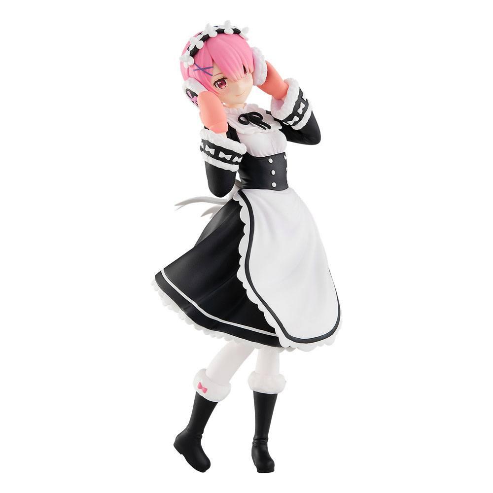 Re: Zero Starting Life in Another World PVC Statue Pop Up Parade Ram: Ice Season Ver. 17 cm, Anime Figur