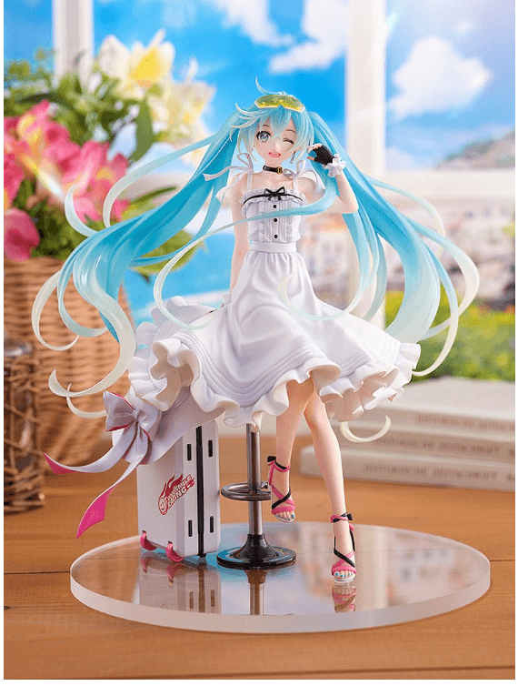 Wonderful Works Hatsune Miku Racing Miku 2021 Vacation Style PVC-Statue 1/7, 24 cm