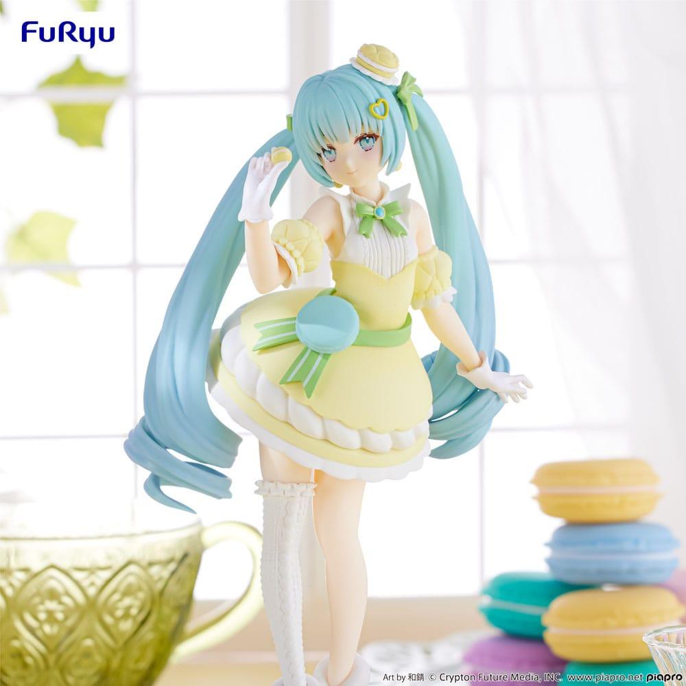Produktbild Hatsune Miku Exceed Creative PVC Statue SweetSweets Series Macaroon Citron Color Ver. 22 cm 2 von 6