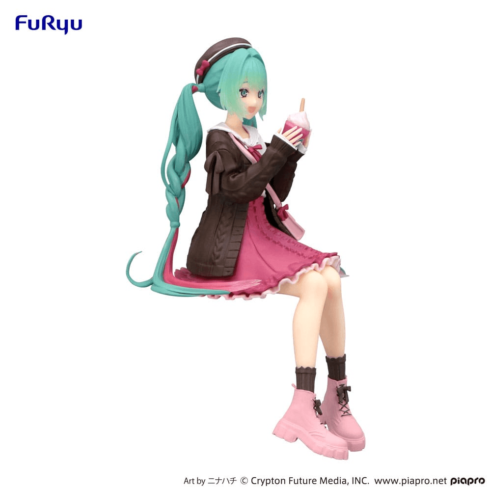 Produktbild Hatsune Miku Noodle Stopper PVC Statue Autumn Date Pink Color Ver. 14 cm 2 von 2