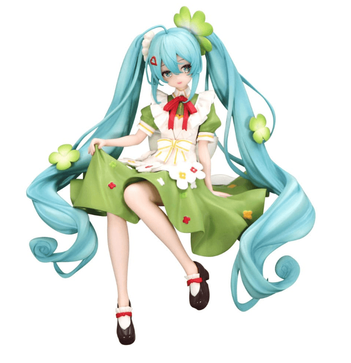 Hatsune Miku Noodle Stopper PVC Statue Flower Fairy Clover 15 cm