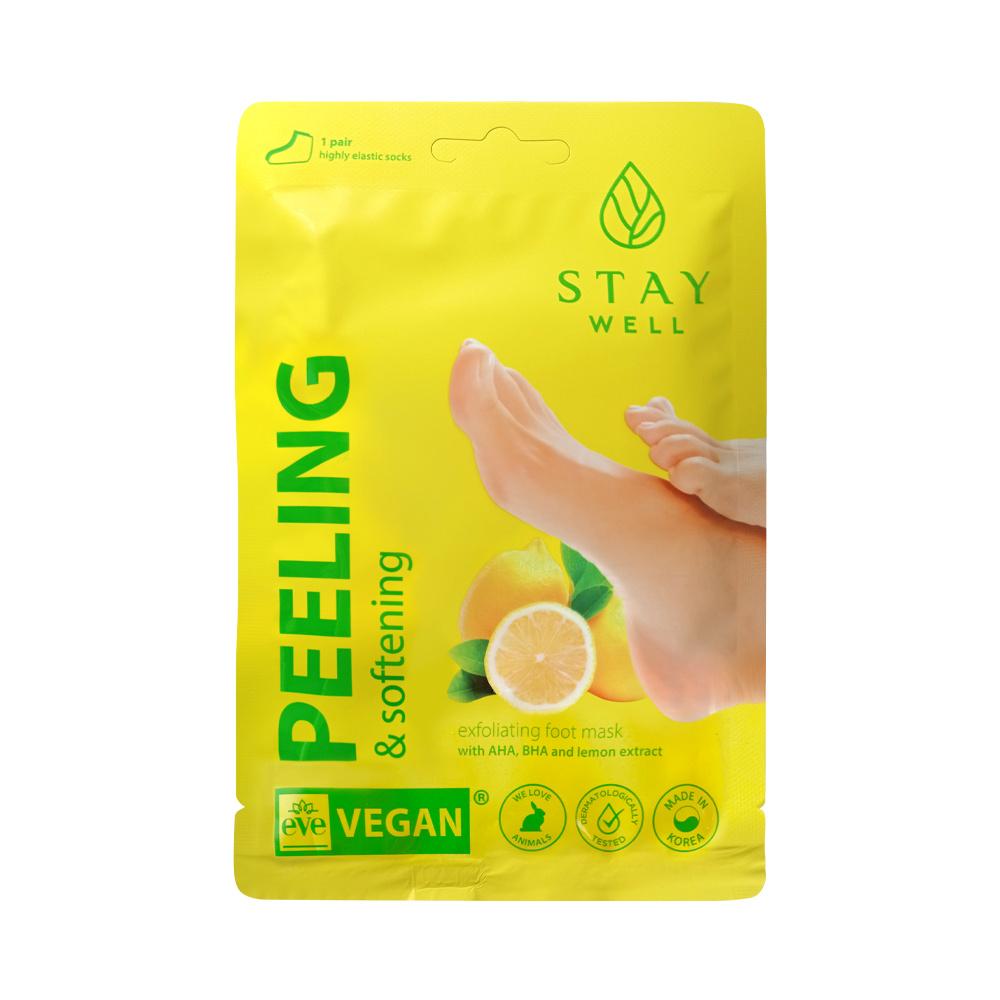 STAY WELL Peeling&Softening Foot Mask LEMON