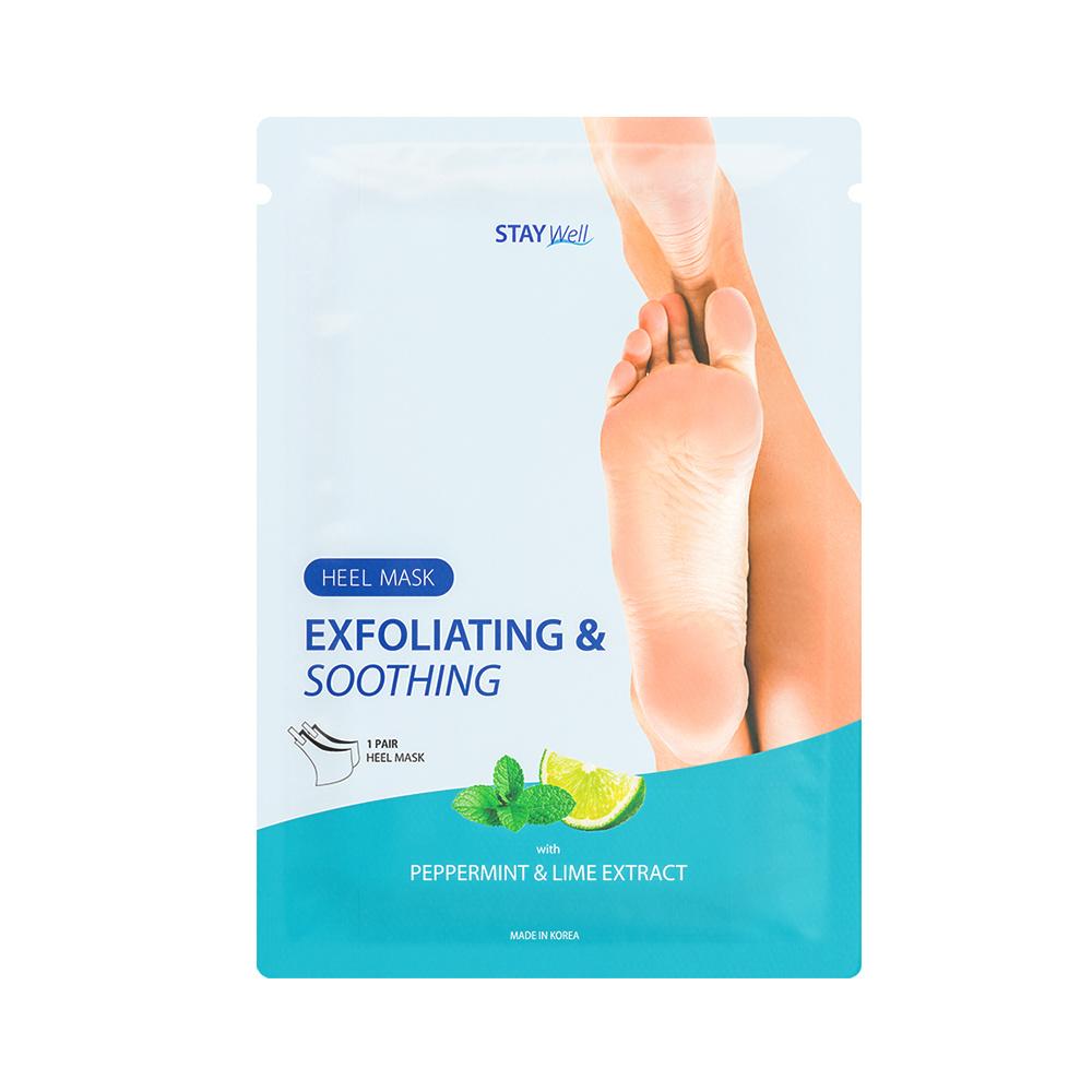 STAY WELL Exfoliating&Soothing Heel Mask PEPPERMINT&LIME