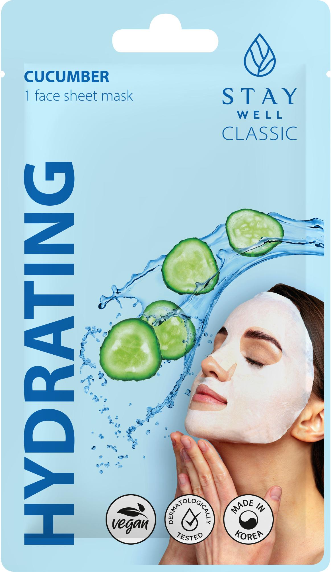 STAY WELL Classic sheet mask - CUCUMBER Hydrating