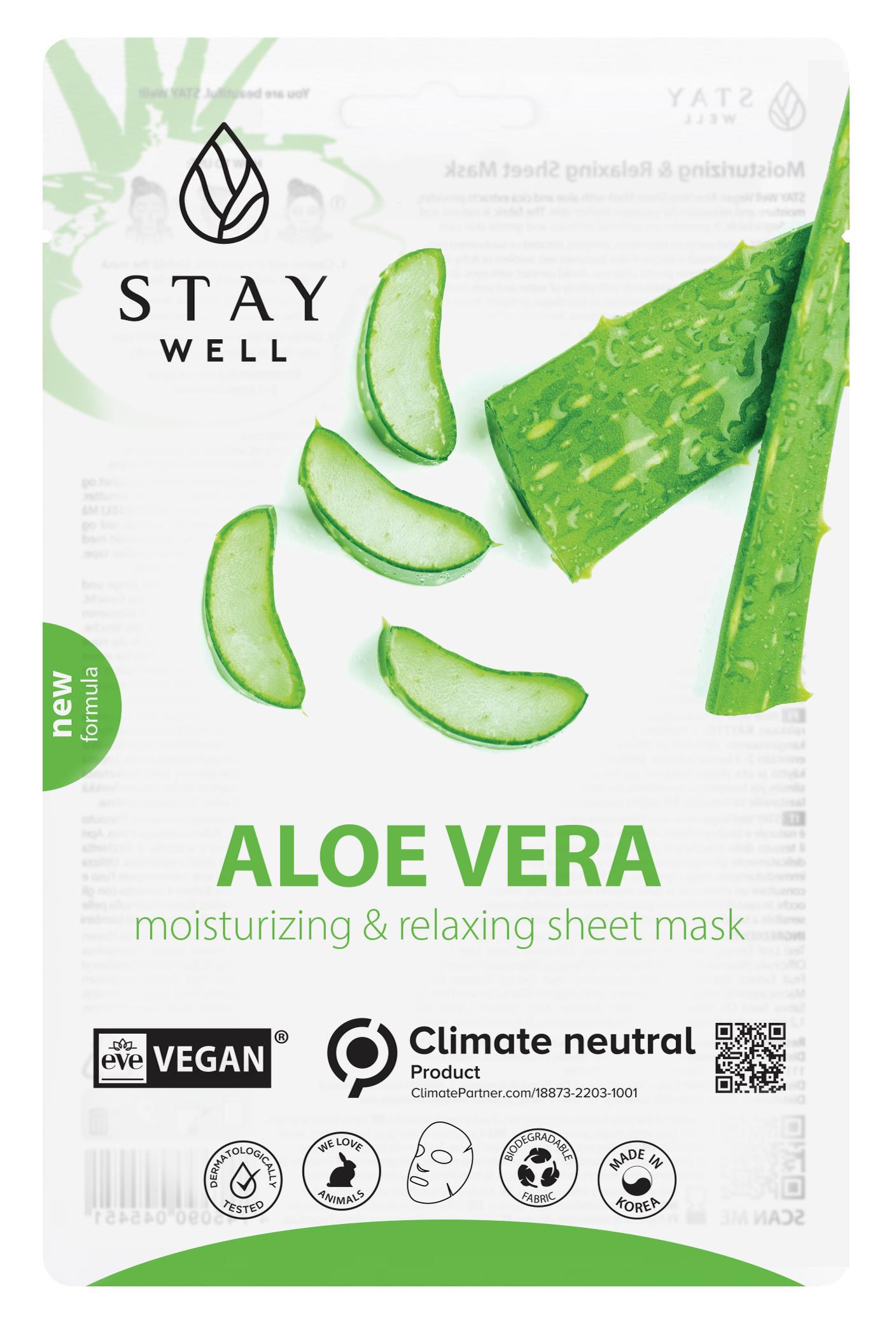 STAY WELL Vegan sheet mask - ALOE