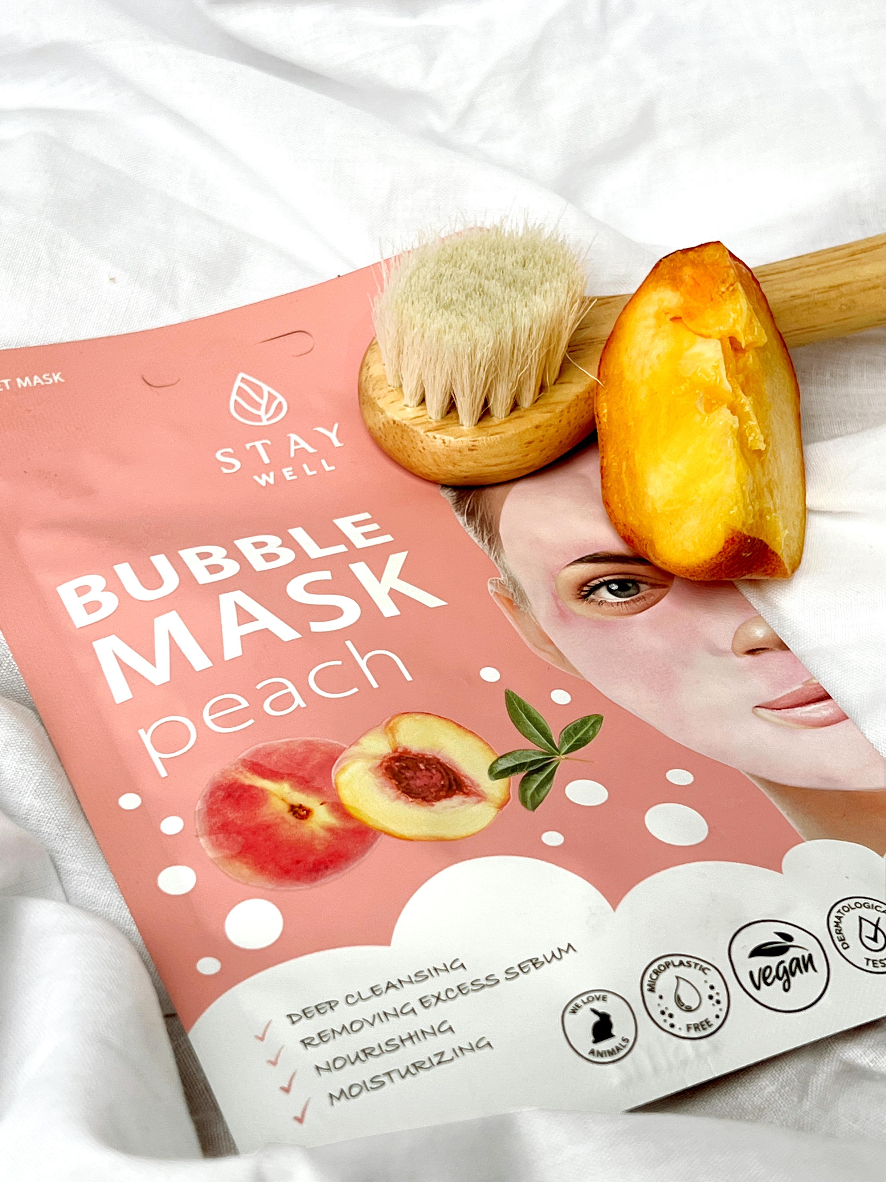 Produktbild STAY WELL Deep Cleansing Bubble Mask – PEACH 3 von 6