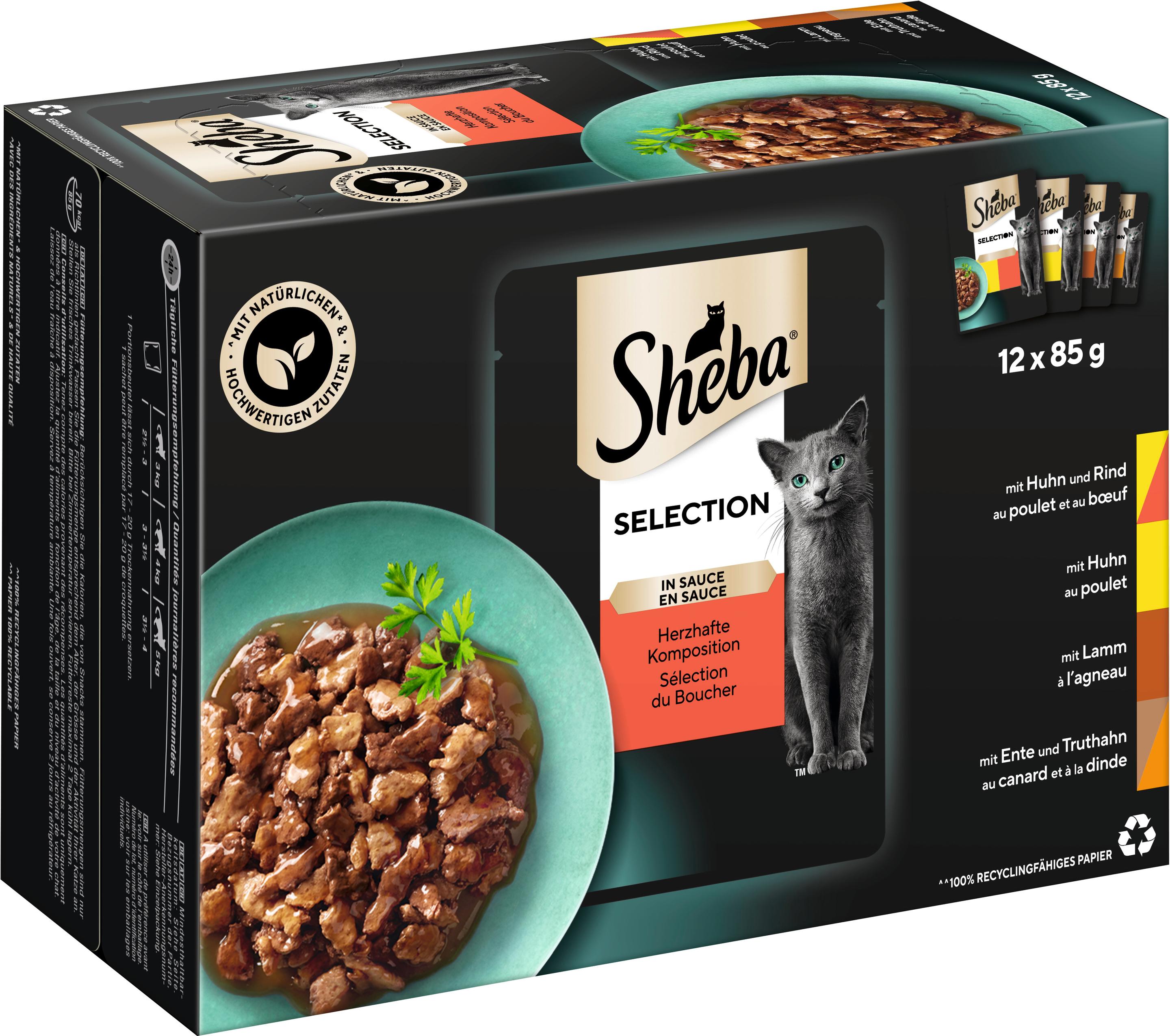 Produktbild SHEBA® Selection in Sauce Herzhafte Komposition Portionsbeutel 12x85g 5 von 18
