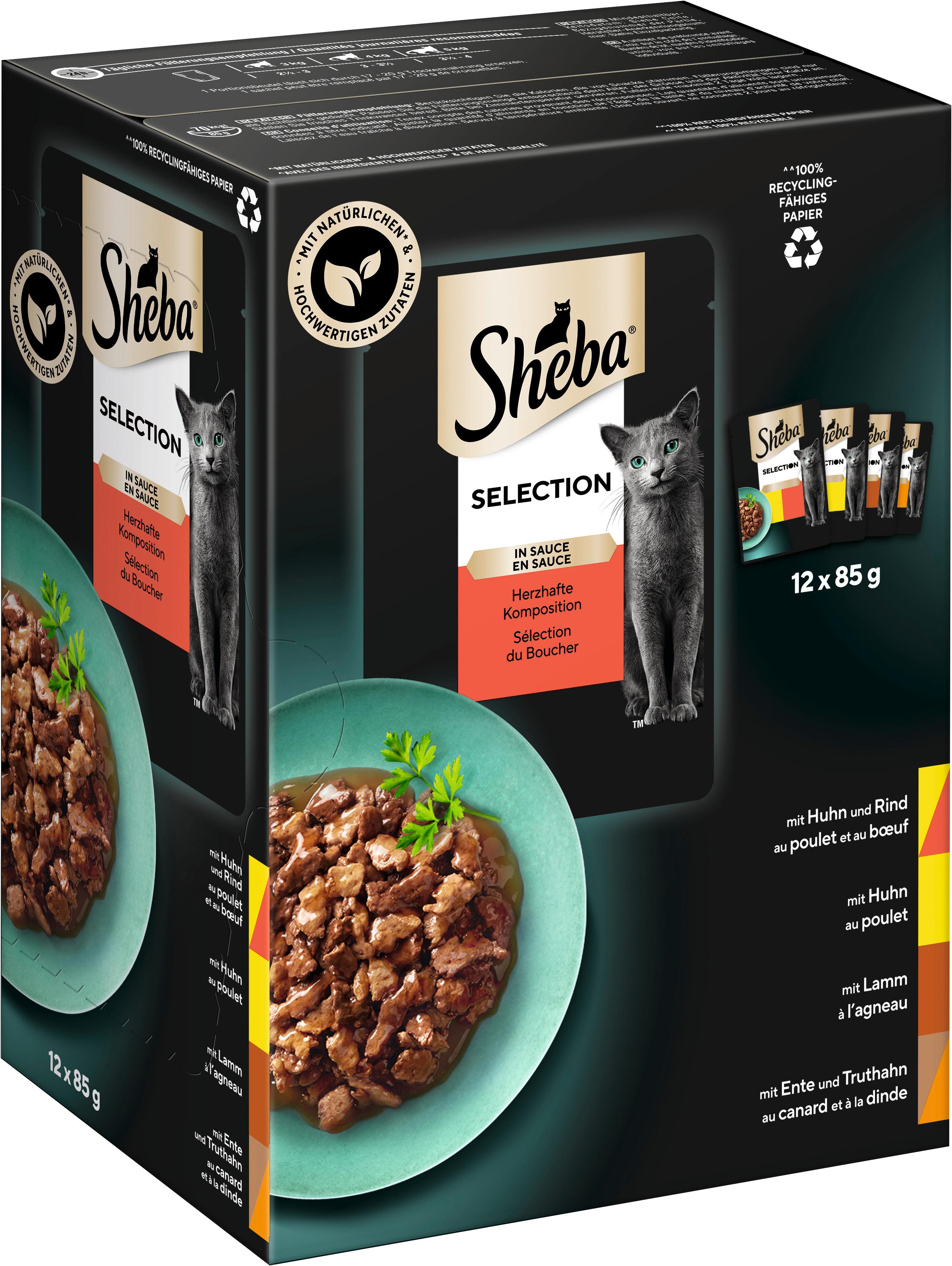 Produktbild SHEBA® Selection in Sauce Herzhafte Komposition Portionsbeutel 12x85g 15 von 18