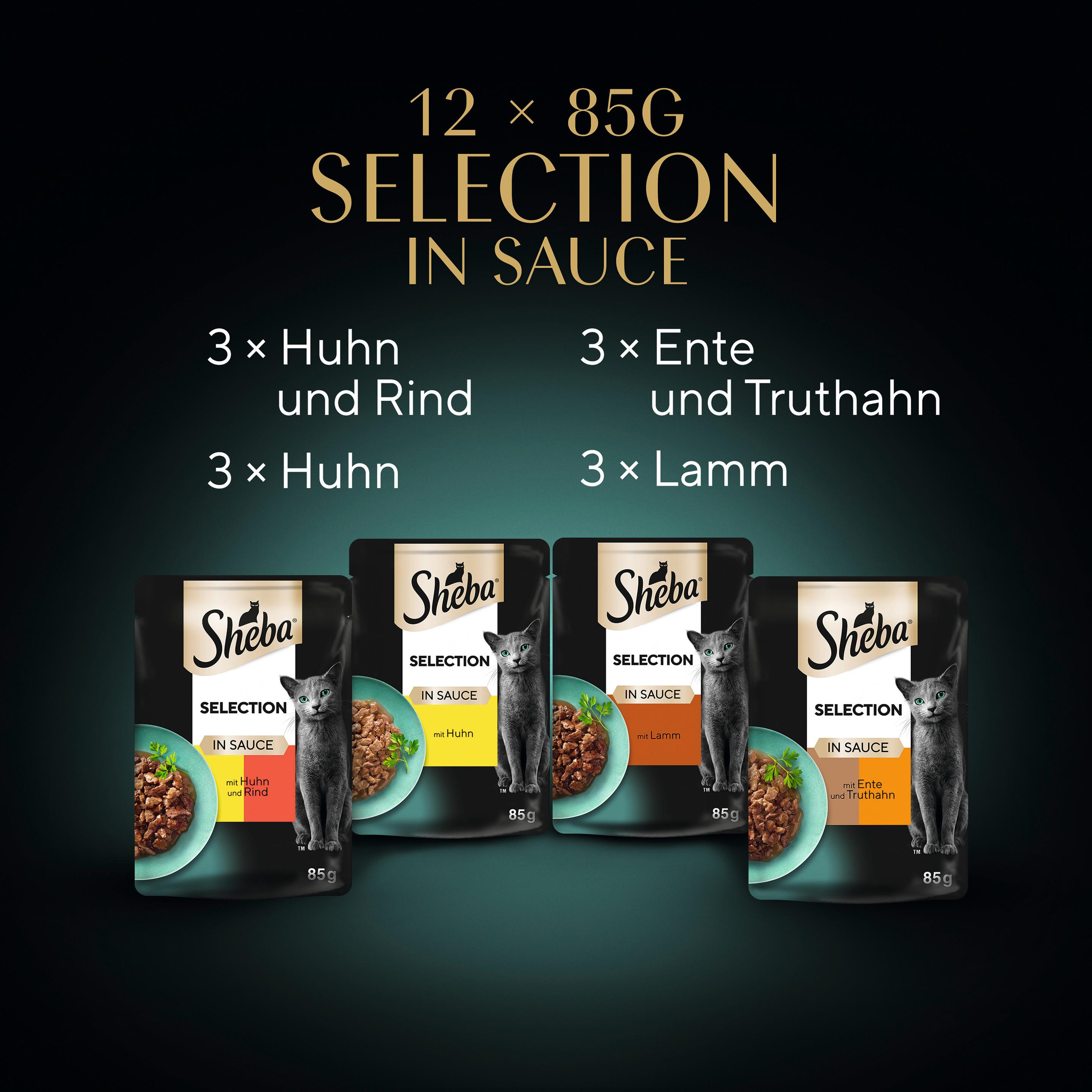 Produktbild SHEBA® Selection in Sauce Herzhafte Komposition Portionsbeutel 12x85g 16 von 18