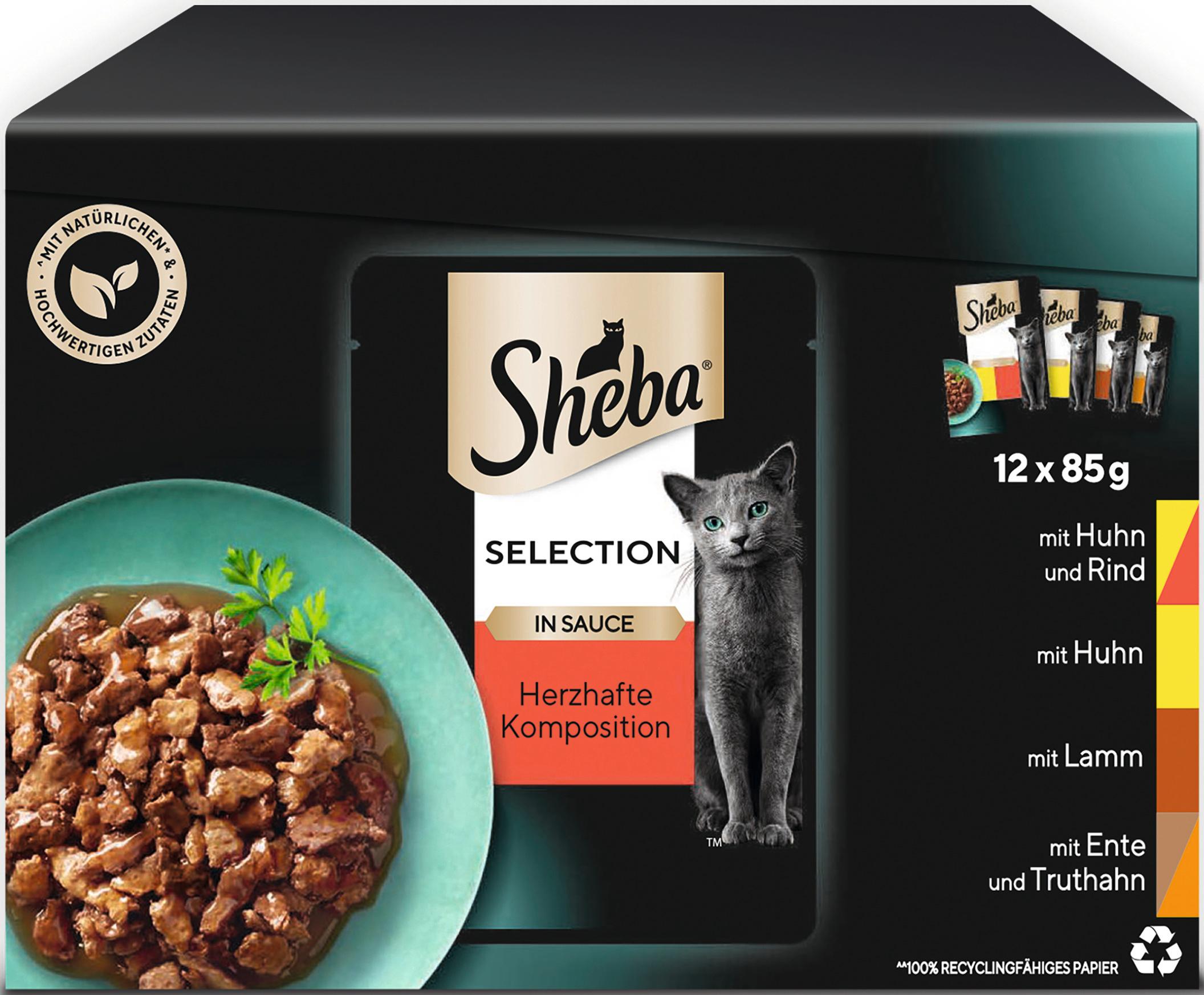 Produktbild SHEBA® Selection in Sauce Herzhafte Komposition Portionsbeutel 12x85g 2 von 18