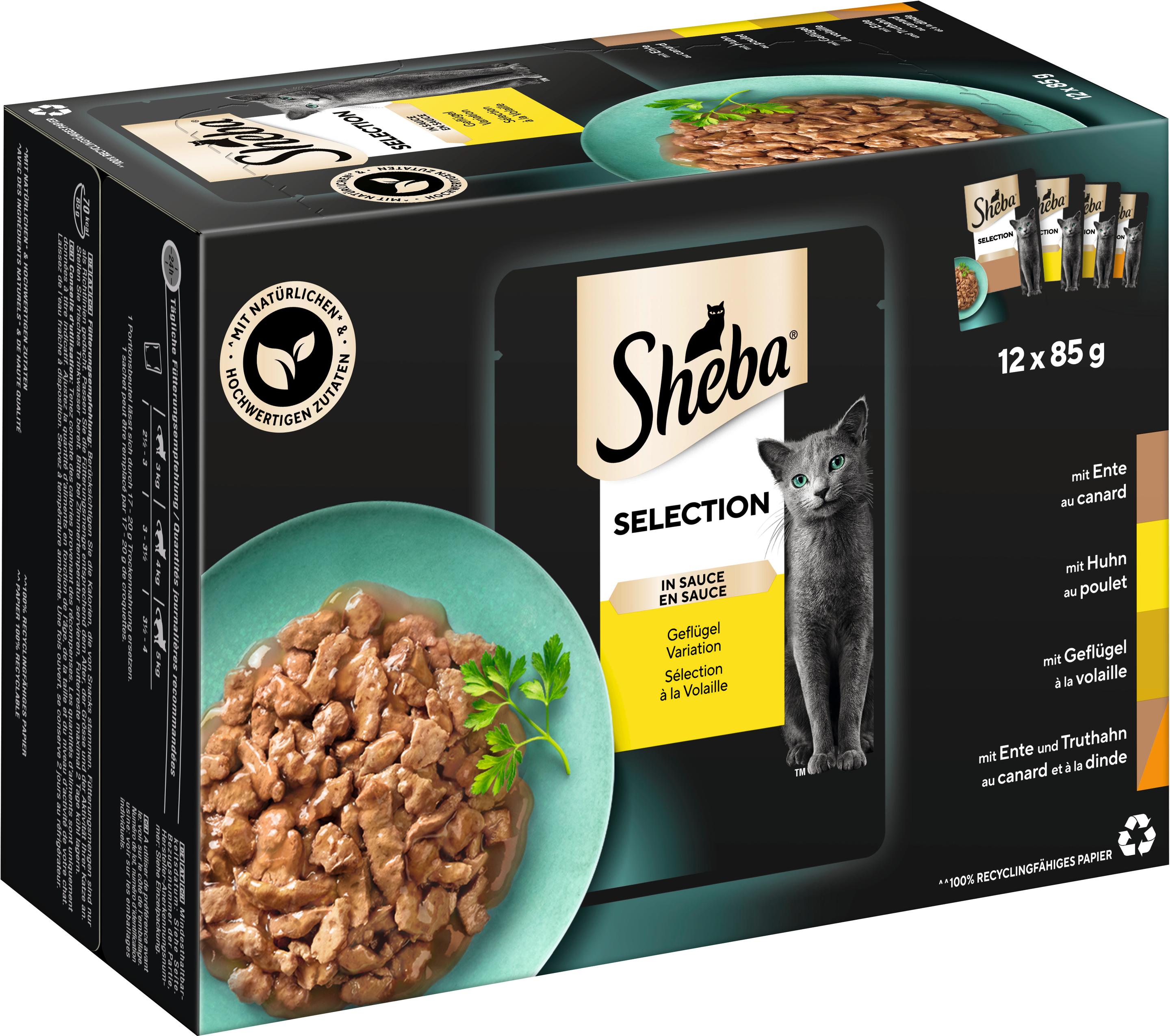 Produktbild SHEBA® Selection in Sauce Geflügel Variation Portionsbeutel 12x85g 10 von 16
