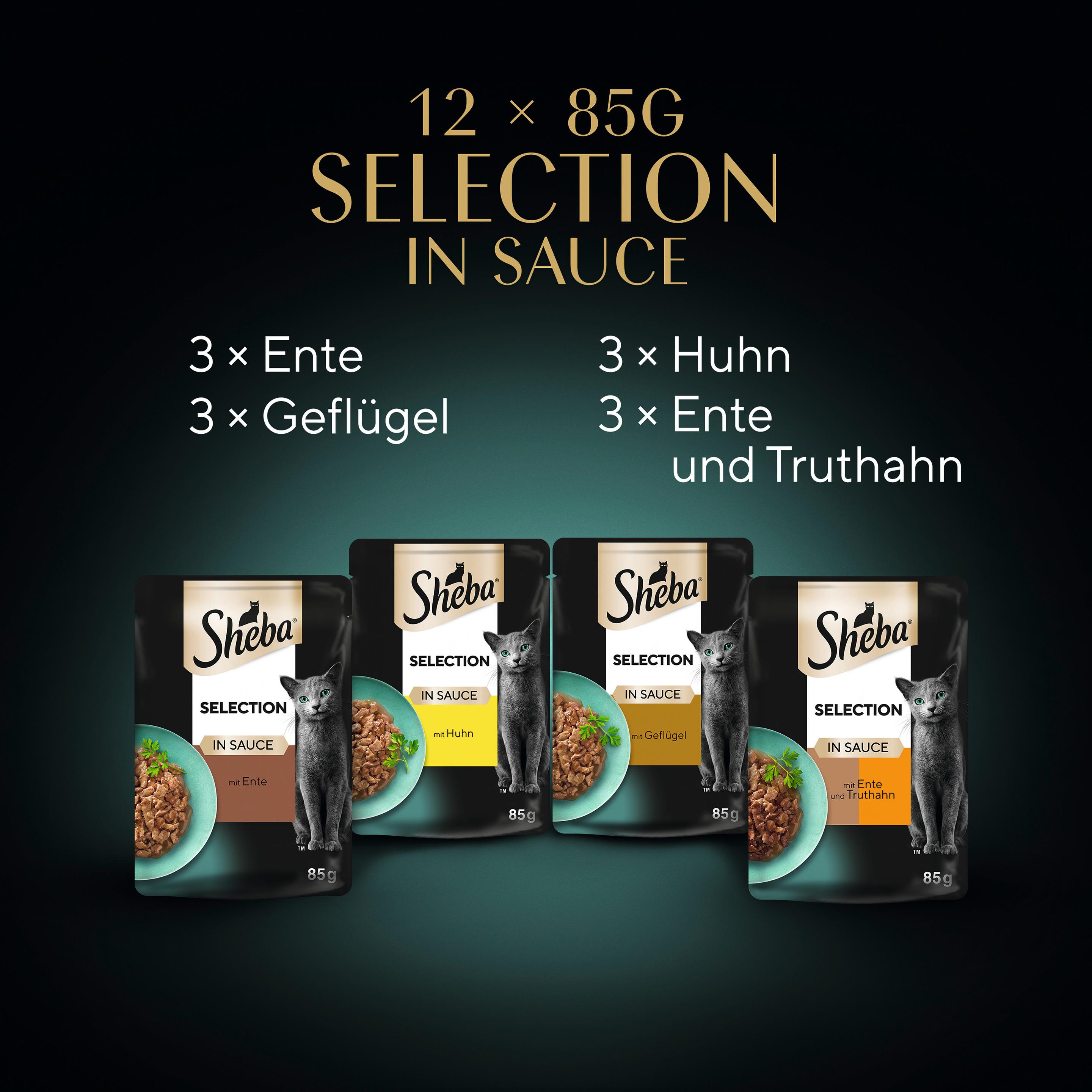 Produktbild SHEBA® Selection in Sauce Geflügel Variation Portionsbeutel 12x85g 4 von 16