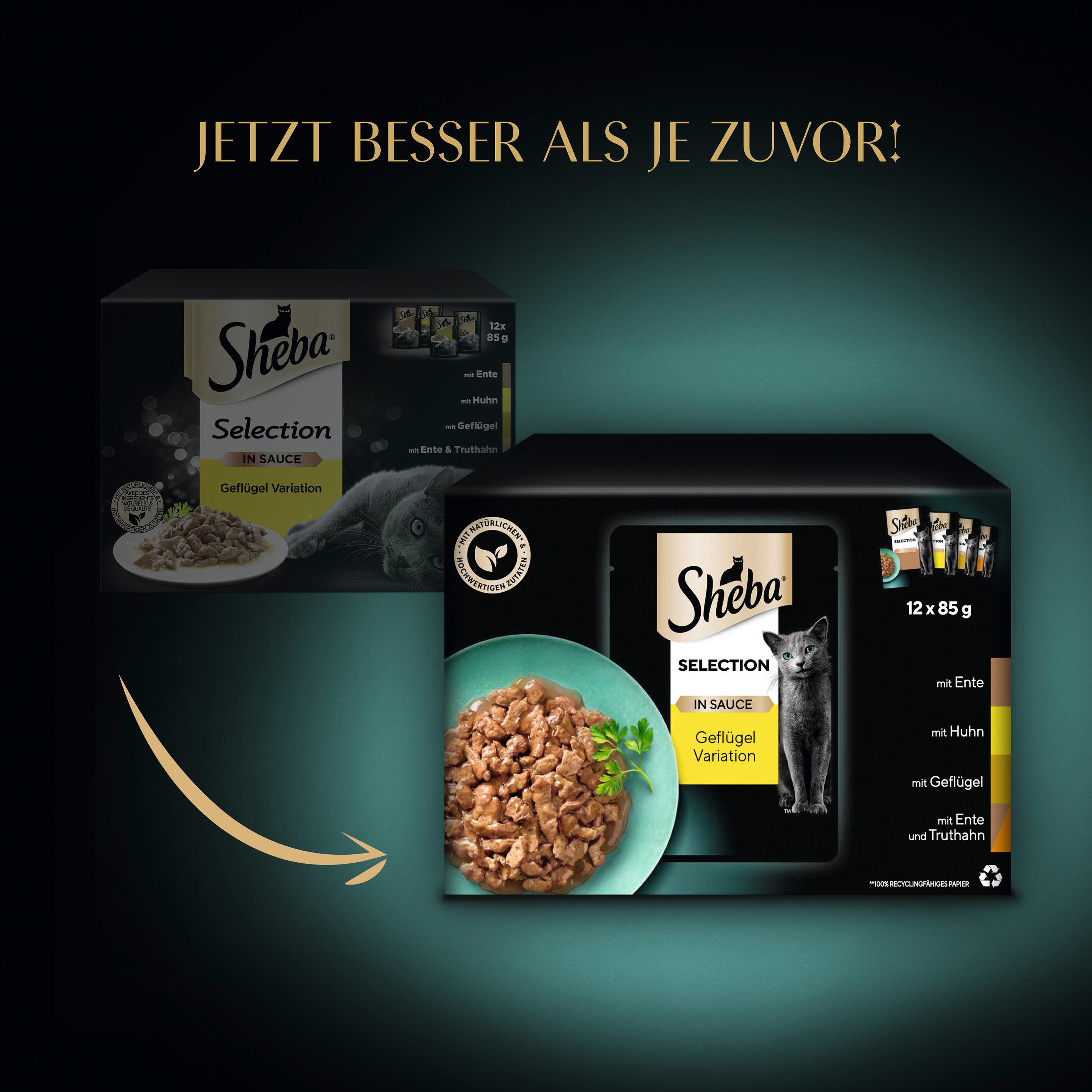 Produktbild SHEBA® Selection in Sauce Geflügel Variation Portionsbeutel 12x85g 13 von 16
