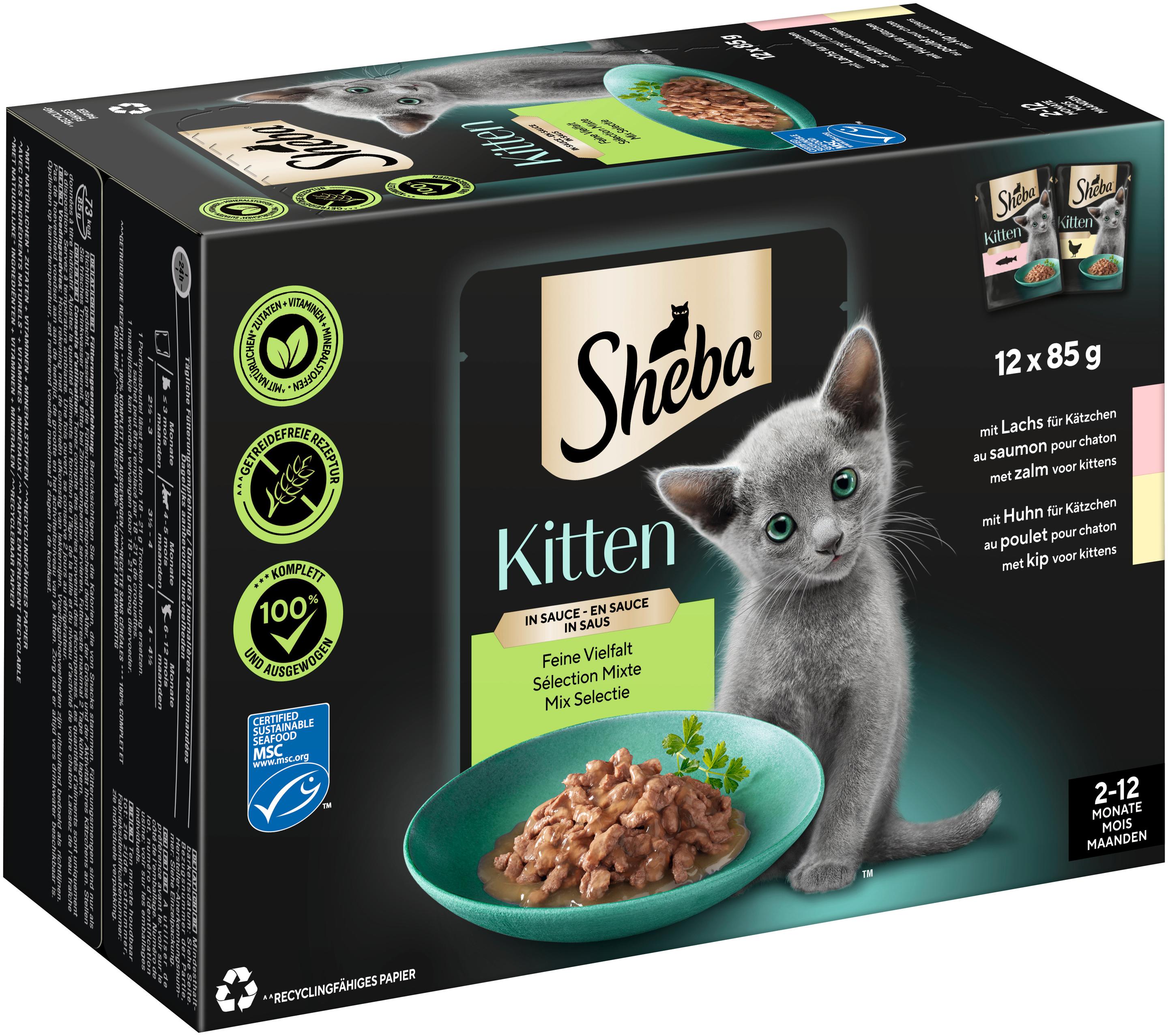 Produktbild Sheba Kitten in Sauce Feine Vielfalt 12x85g 5 von 14
