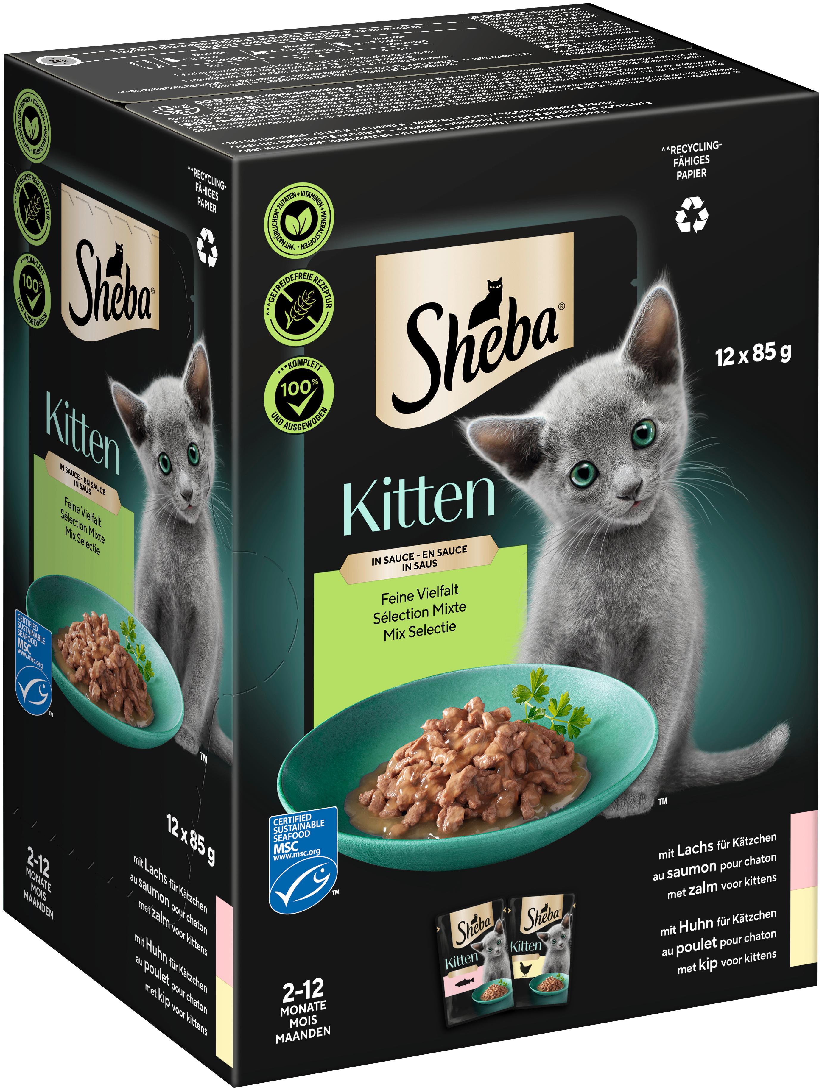 Produktbild Sheba Kitten in Sauce Feine Vielfalt 12x85g 13 von 14