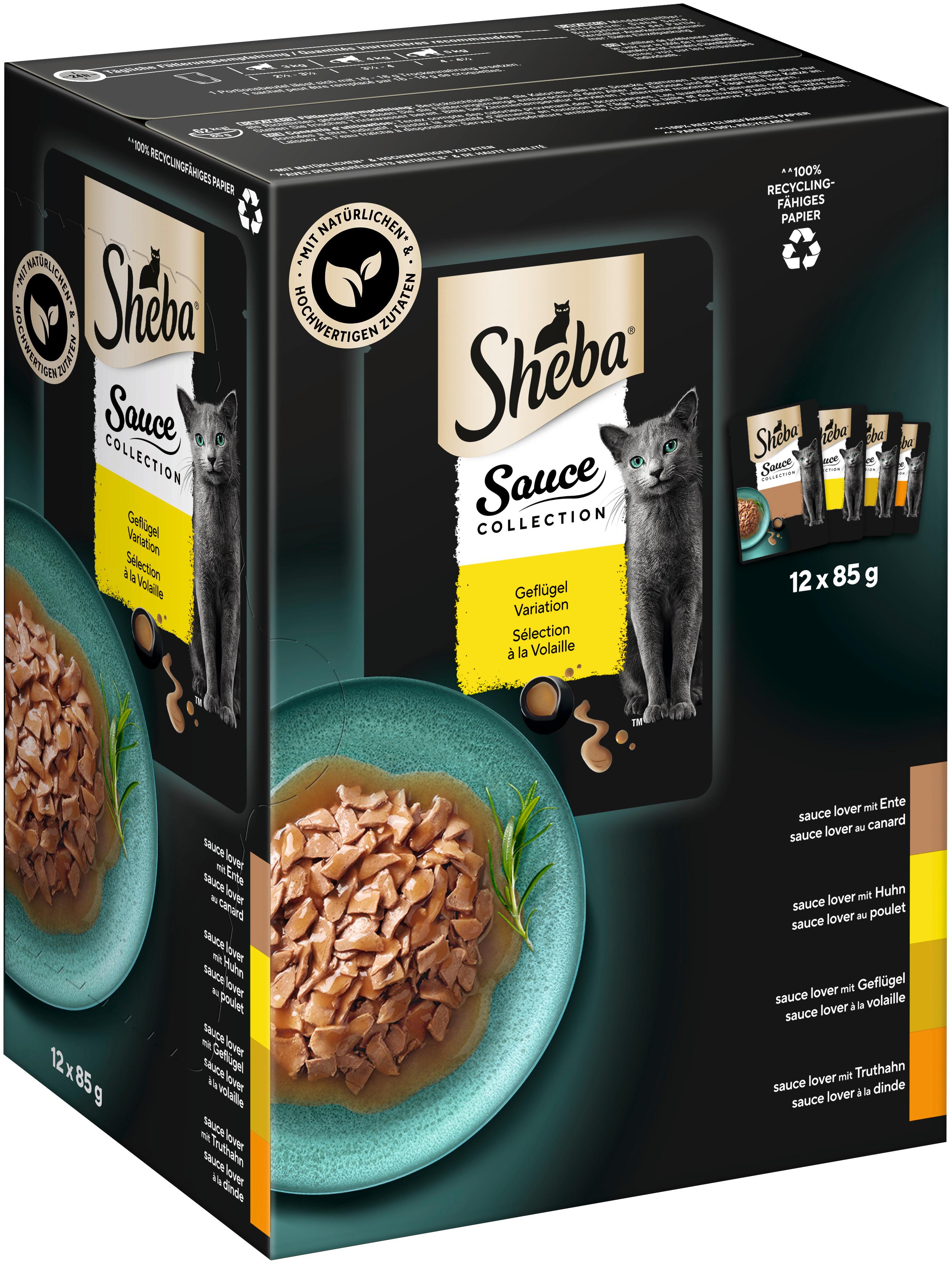 Produktbild SHEBA® Delikatesse in Sauce mit Geflügel Variation Portionsbeutel 12x85g 10 von 14