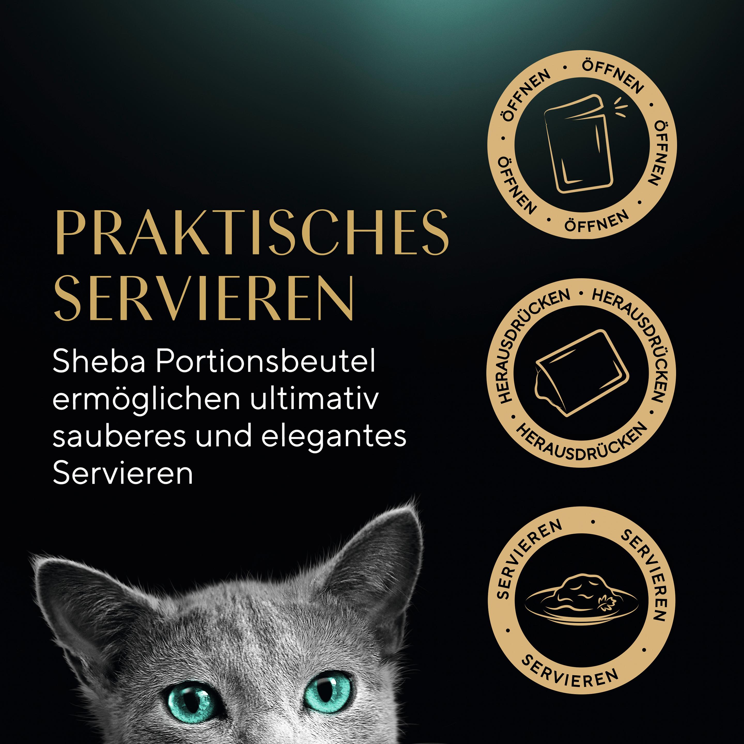 Produktbild SHEBA® Delikatesse in Sauce mit Geflügel Variation Portionsbeutel 12x85g 11 von 14