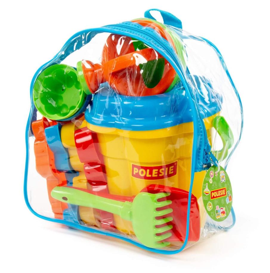 Polesi - Eimergarnitur Blume groß mit Gießkanne klein, 12-tlg. (Rucksack)