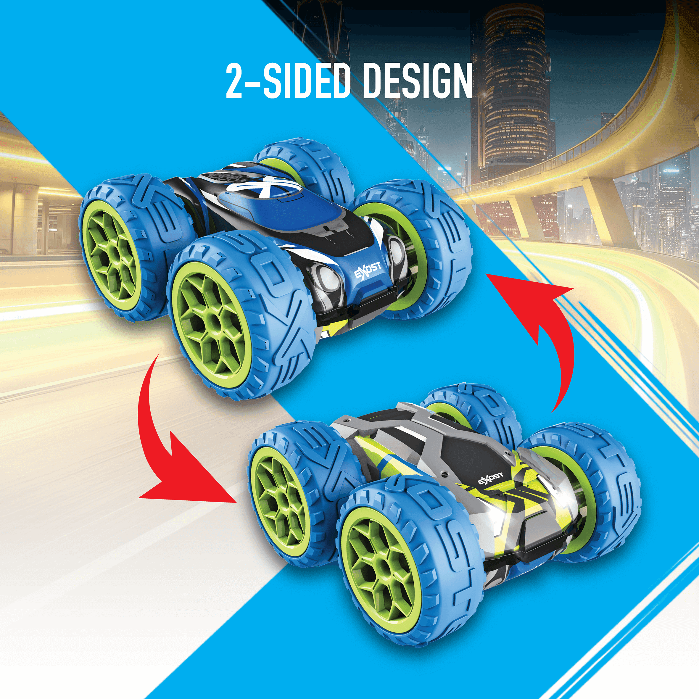 Exost 360 Cross RC-Stuntauto 1:20, 2,4 GHz, farblich sortiert