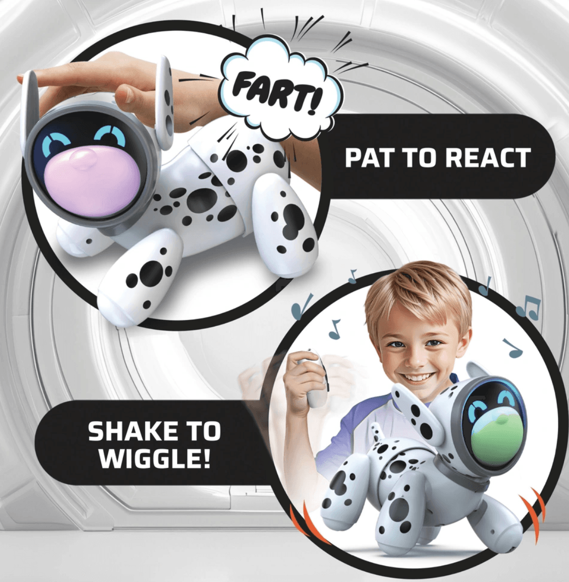 Produktbild Silverlit YCOO Jiggo – Der interaktive Roboterhund im Dalmatiner-Look 4 von 7