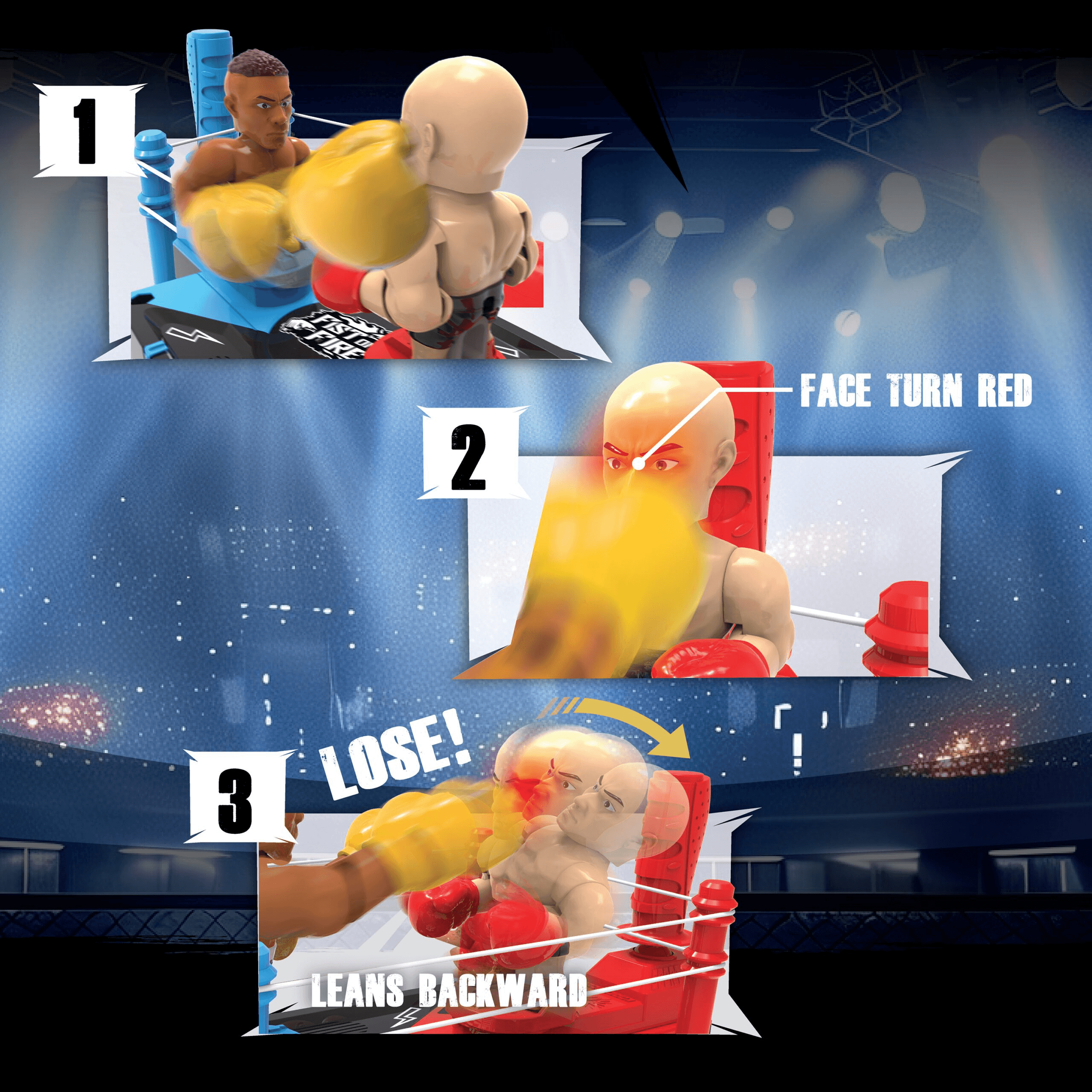 Produktbild Silverlit FIST ON FIRE Aufladbare Version | Actiongeladenes Boxspiel für 2 Spieler 8 von 10