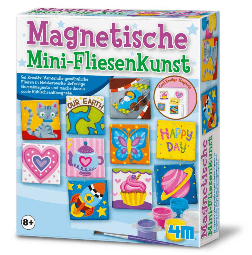 4M Kreative Handarbeit Magnetische Mini-Fliesenkunst Bastelset ab 8 Jahren